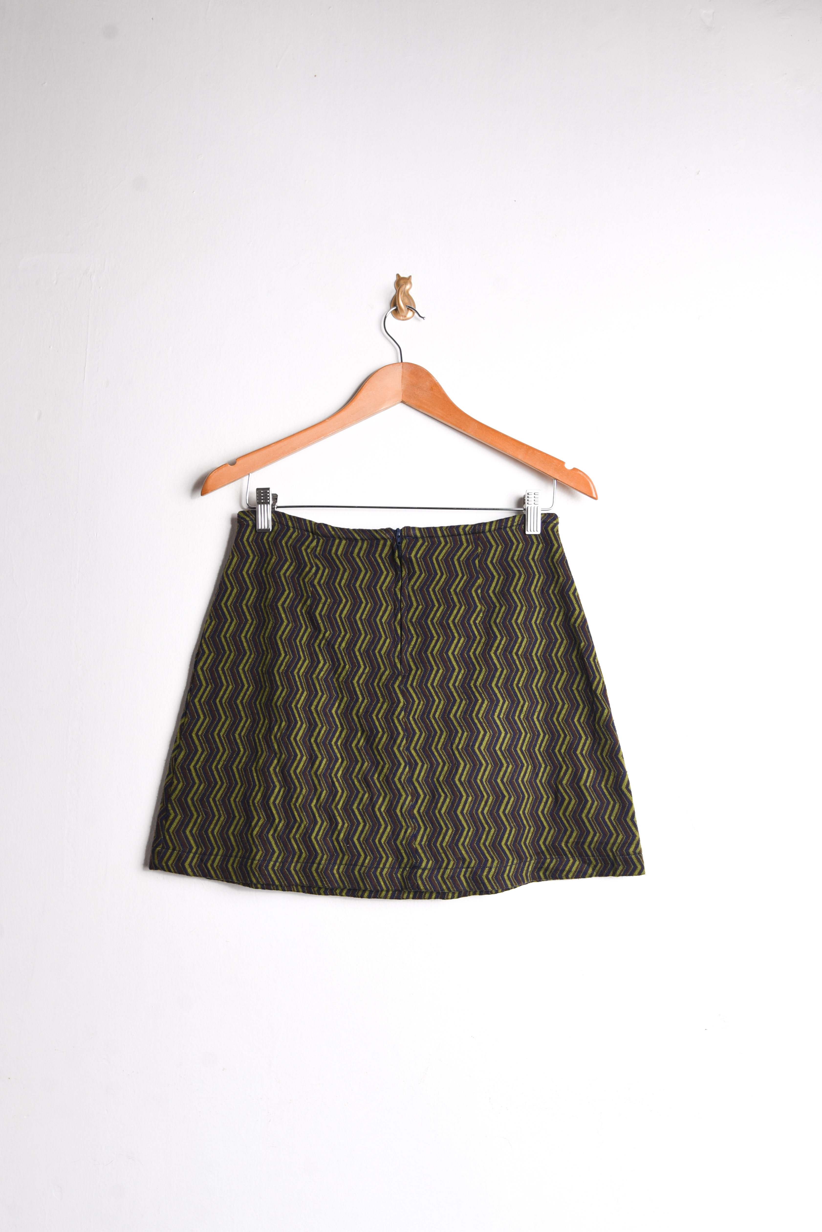 Mini falda zigzag 90s