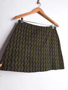 Mini falda zigzag 90s