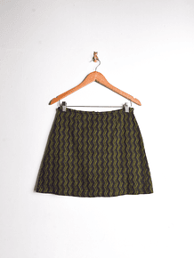 Mini falda zigzag 90s