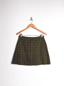 Mini falda zigzag 90s