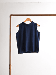 Top azul navy 90s