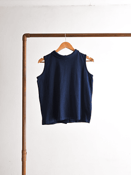 Top azul navy 90s