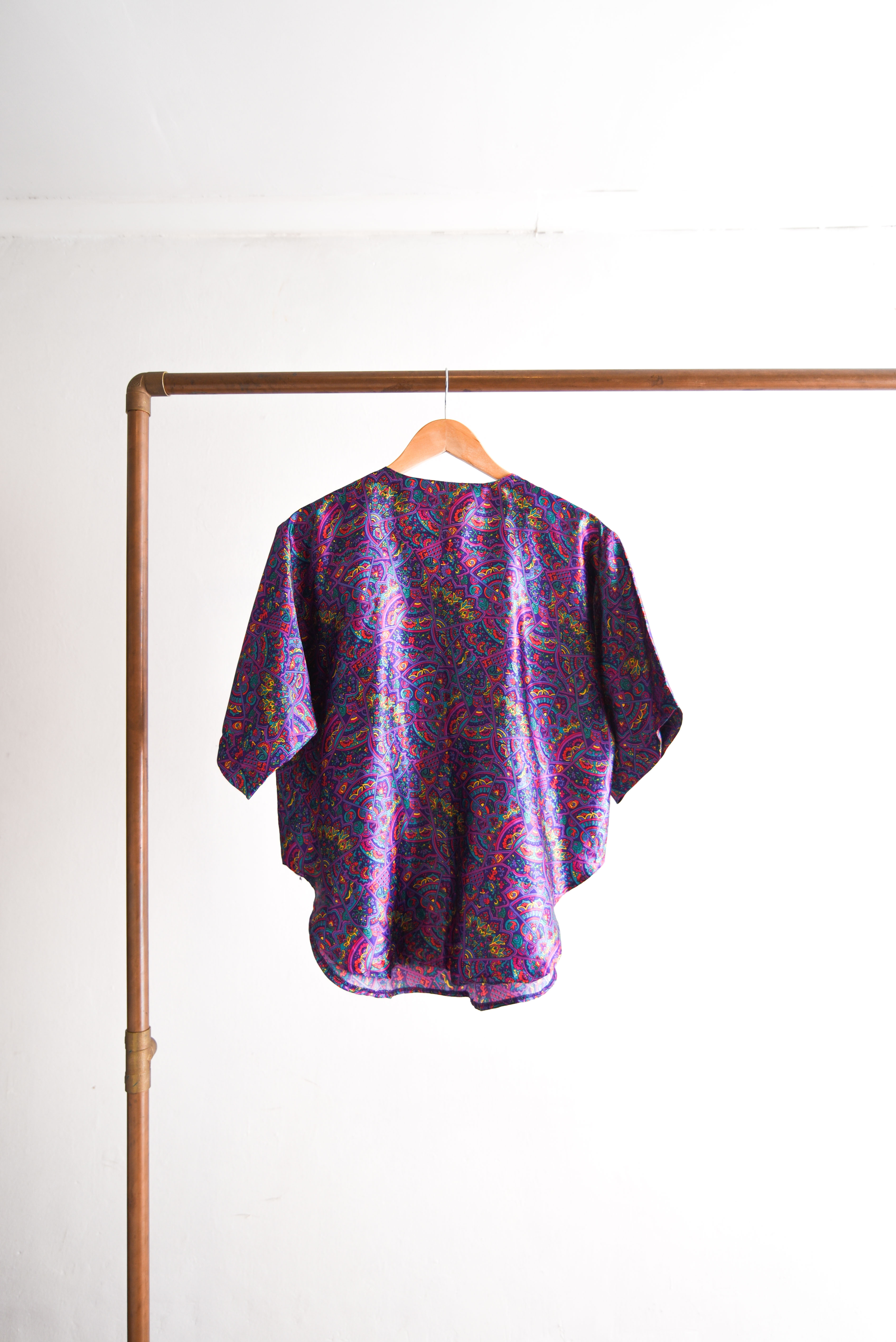 Blusa lencera paisley morada