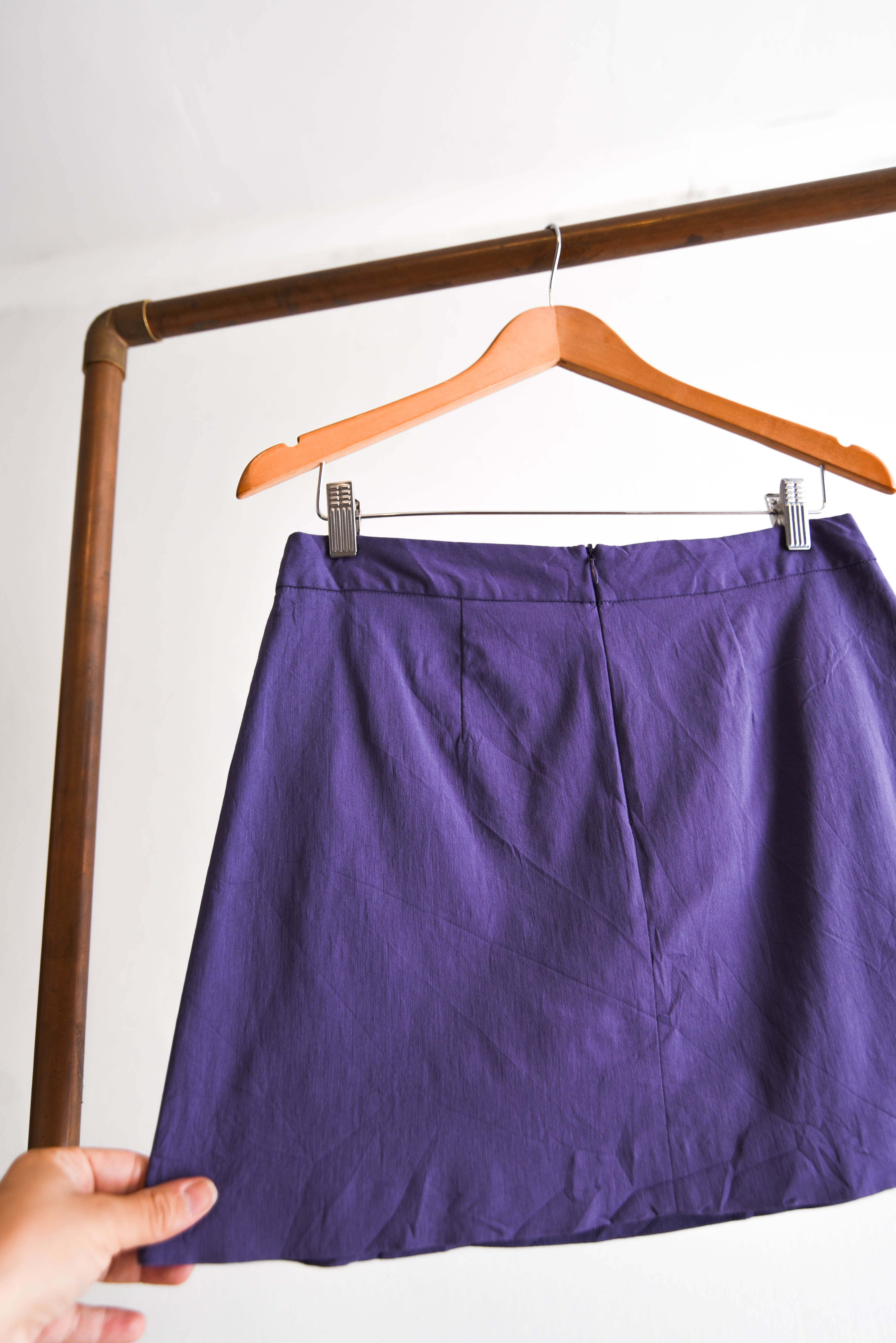 Mini falda purple 90s