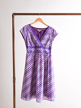 Vestido lila lunares