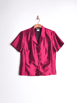 Blusa fucsia tornasol vintage