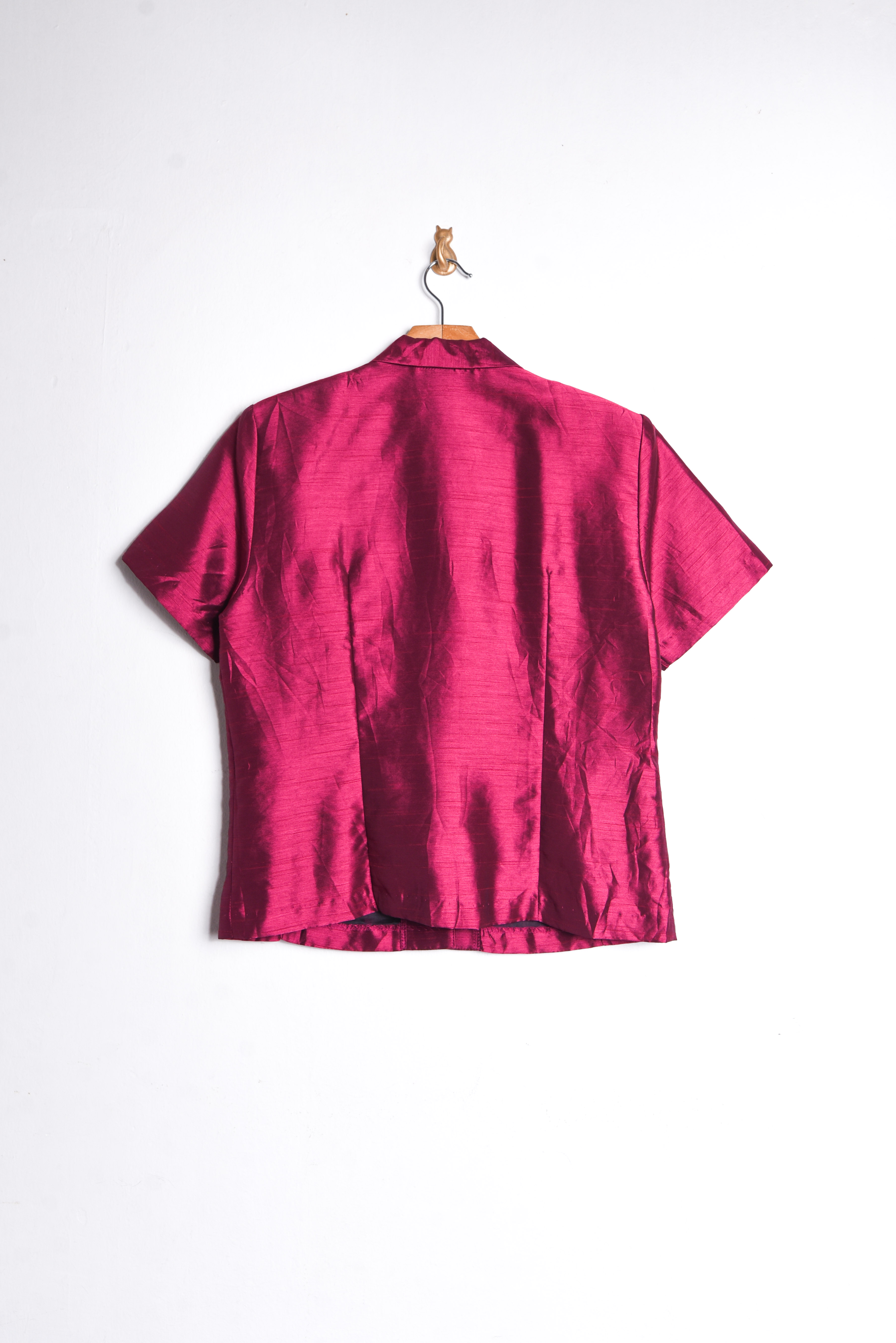 Blusa fucsia tornasol vintage