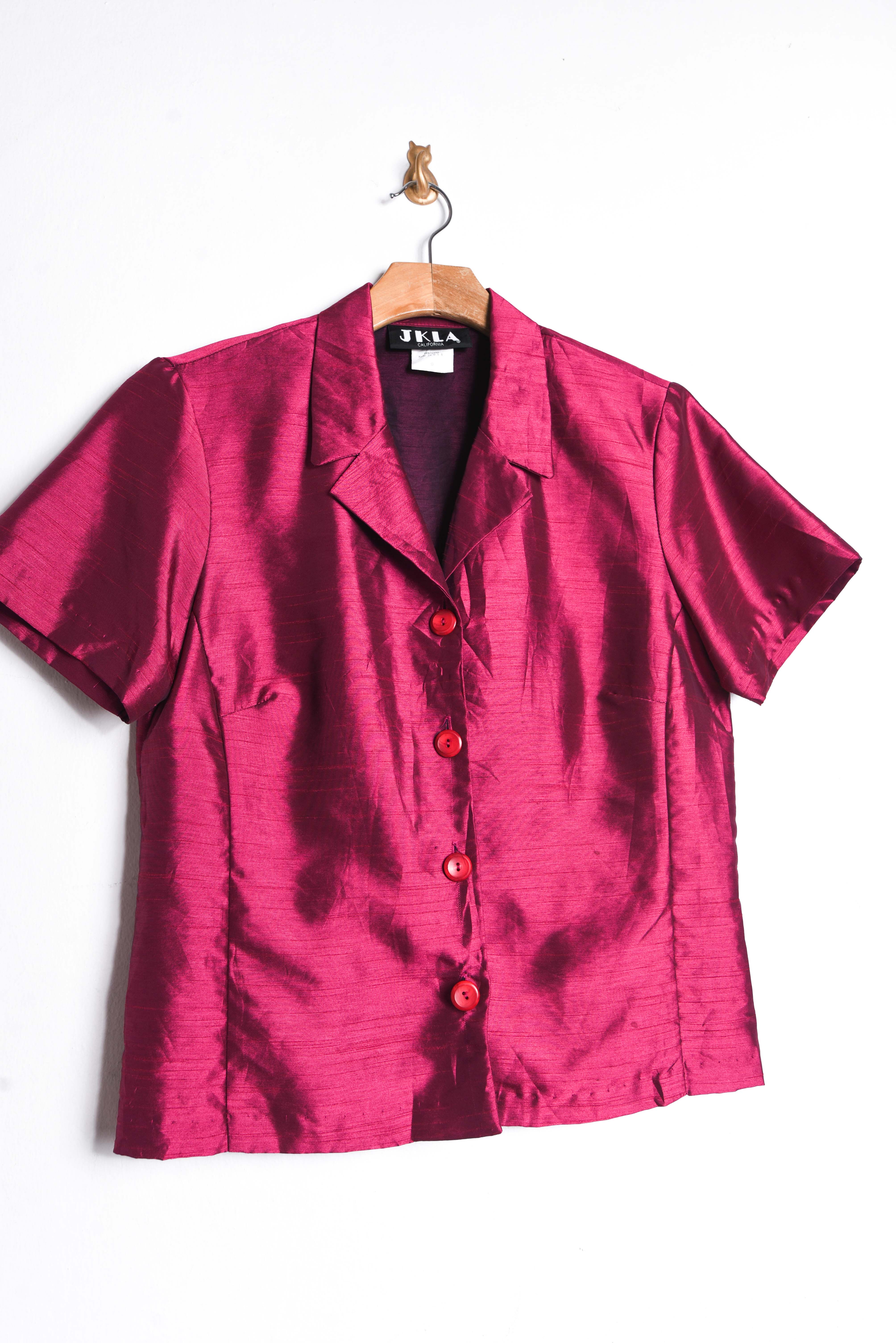 Blusa fucsia tornasol vintage