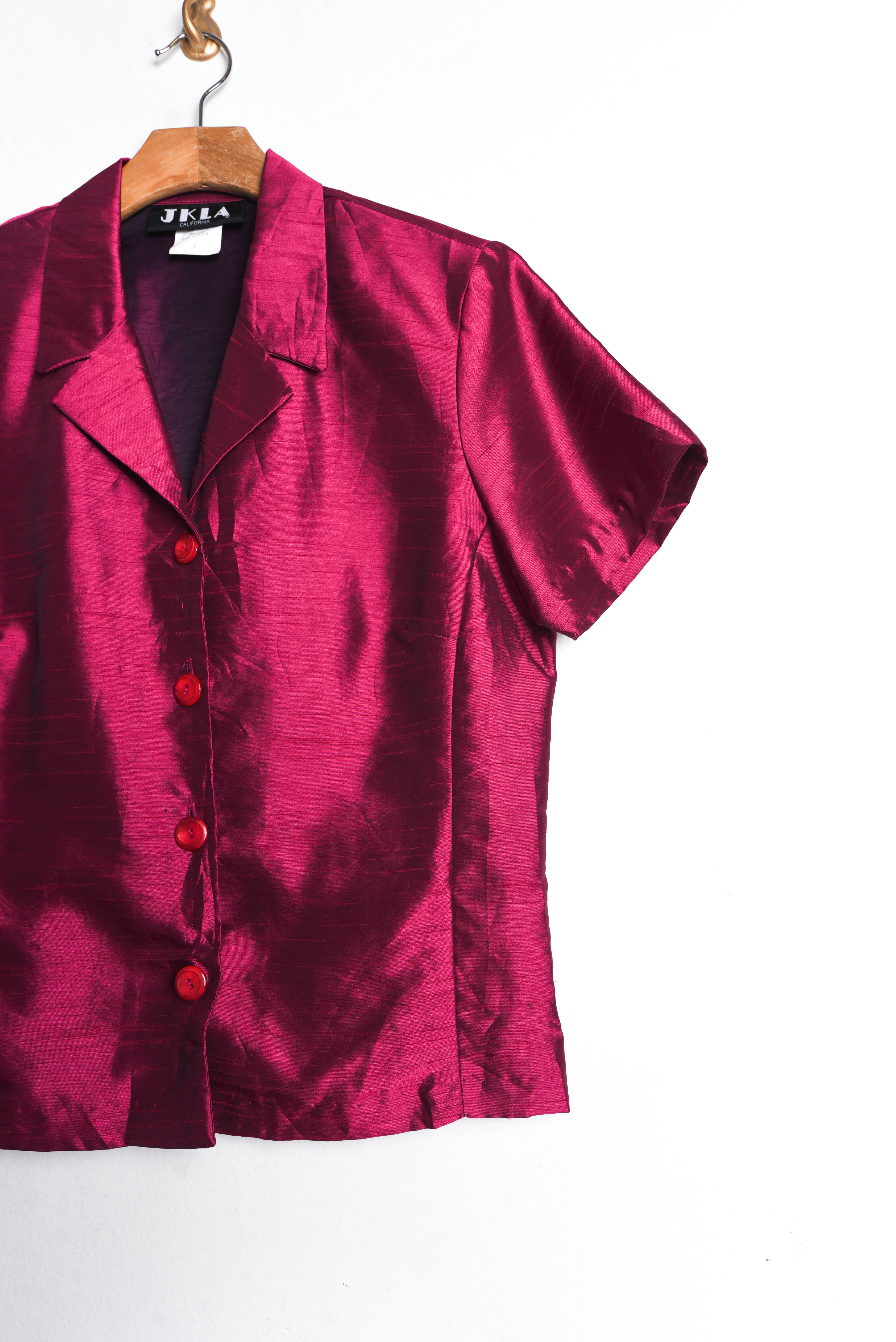 Blusa fucsia tornasol vintage