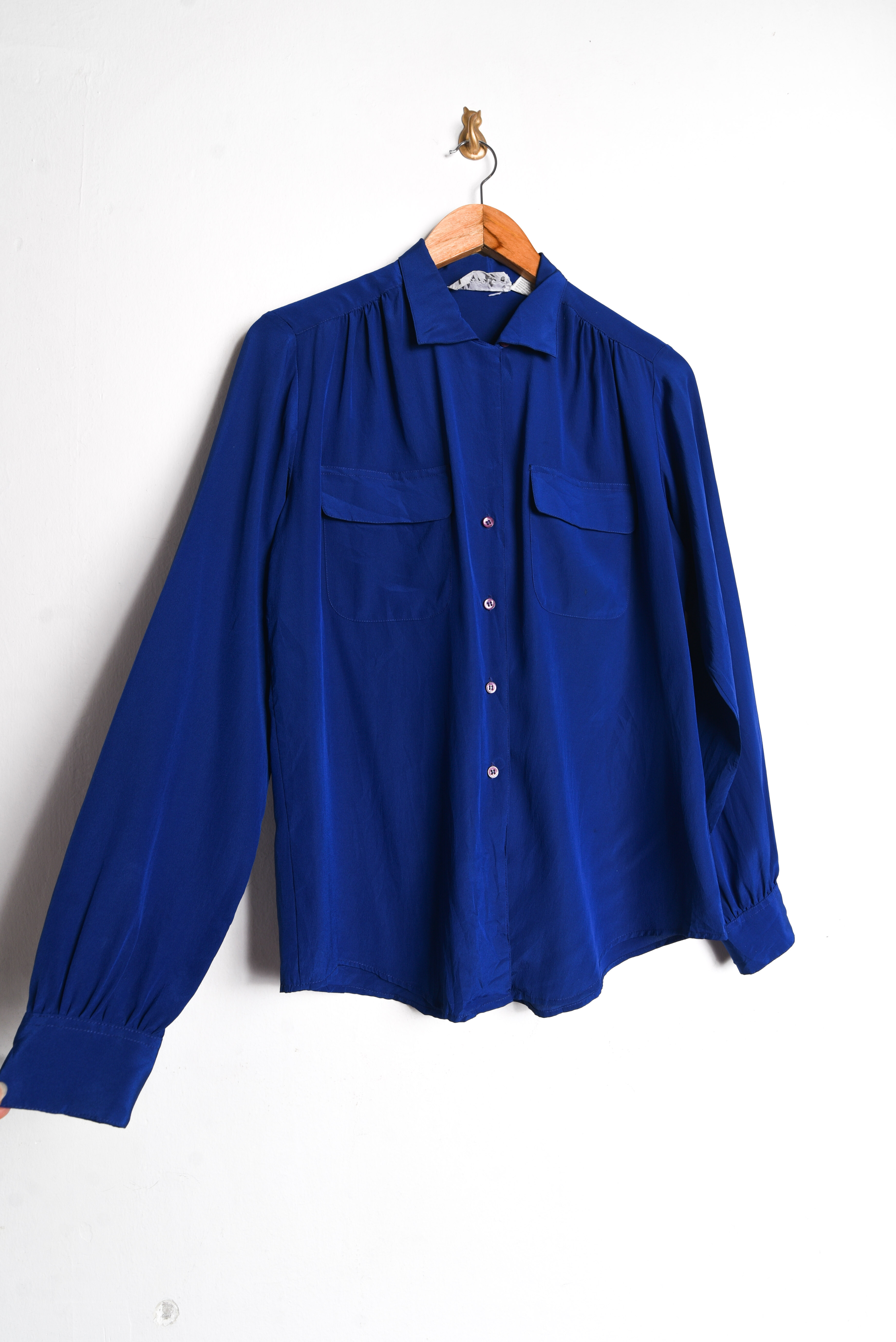 Blusa azul klein vintage