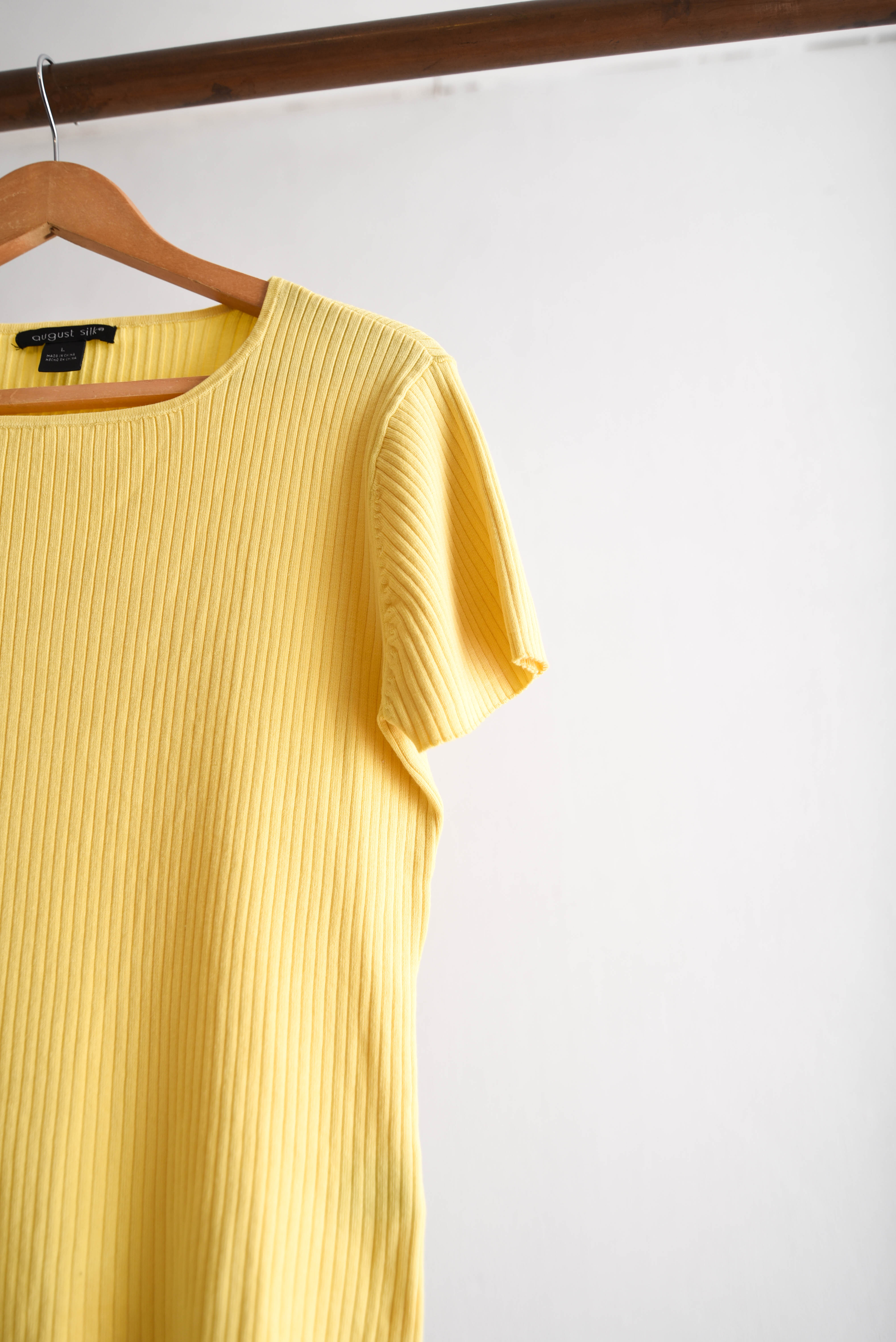 Polera acanalada silk