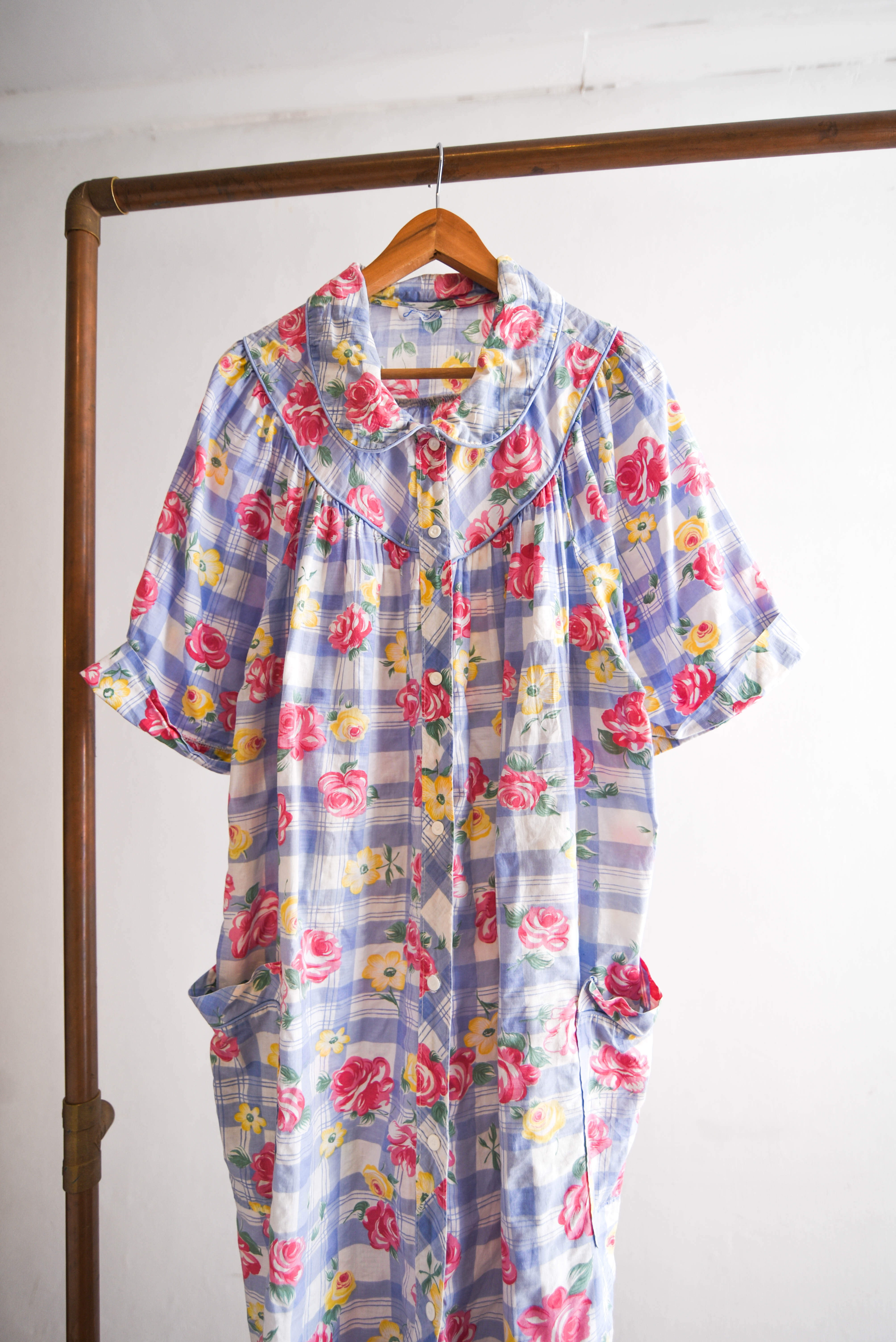 Vestido de casa cuello bebe