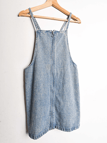 Vestido denim jardinera