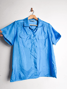 Blusa azulina 80s