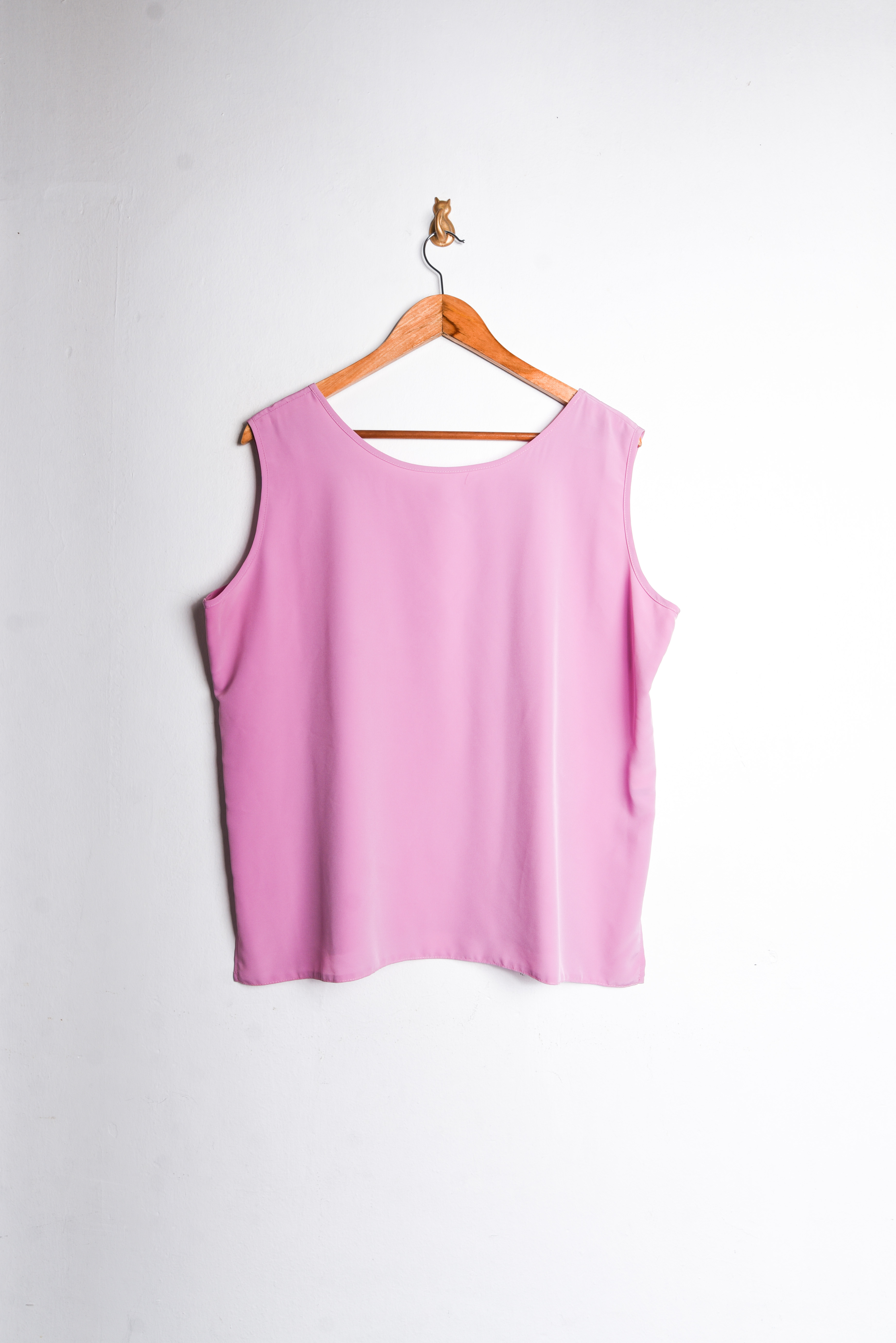 Top lila vintage bordado