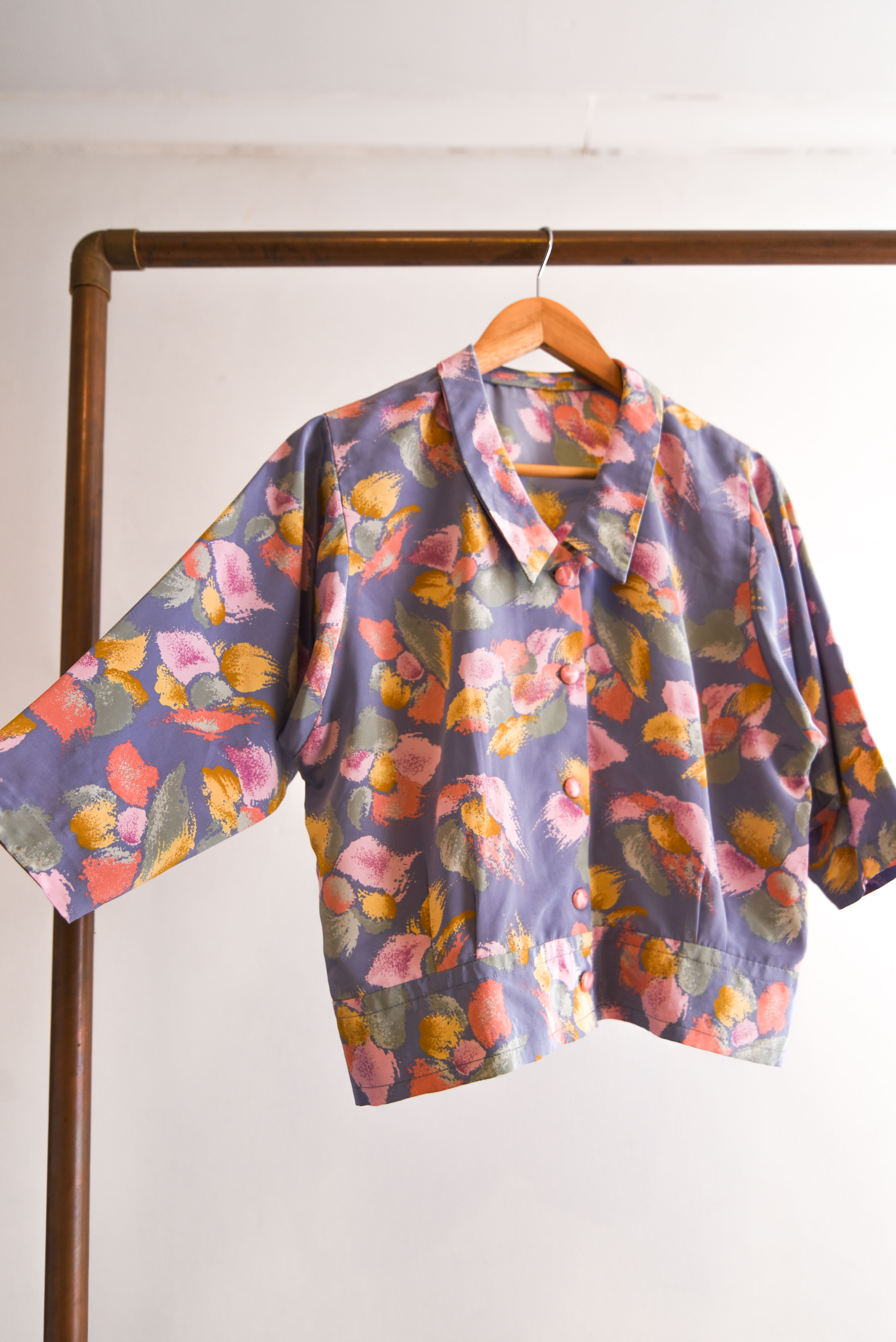 Blusa lila 80s