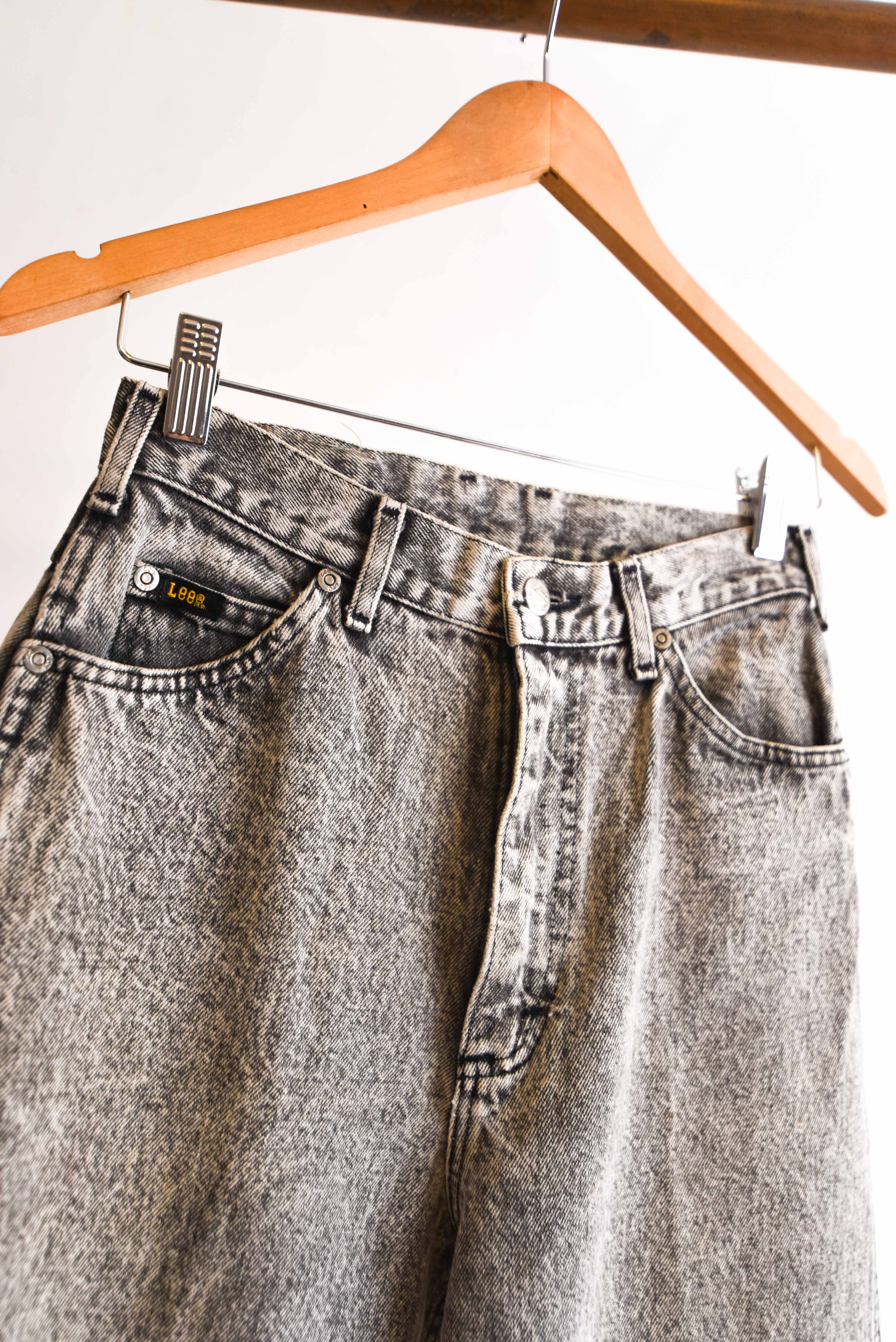 Jeans tiro alto LEE acid wash