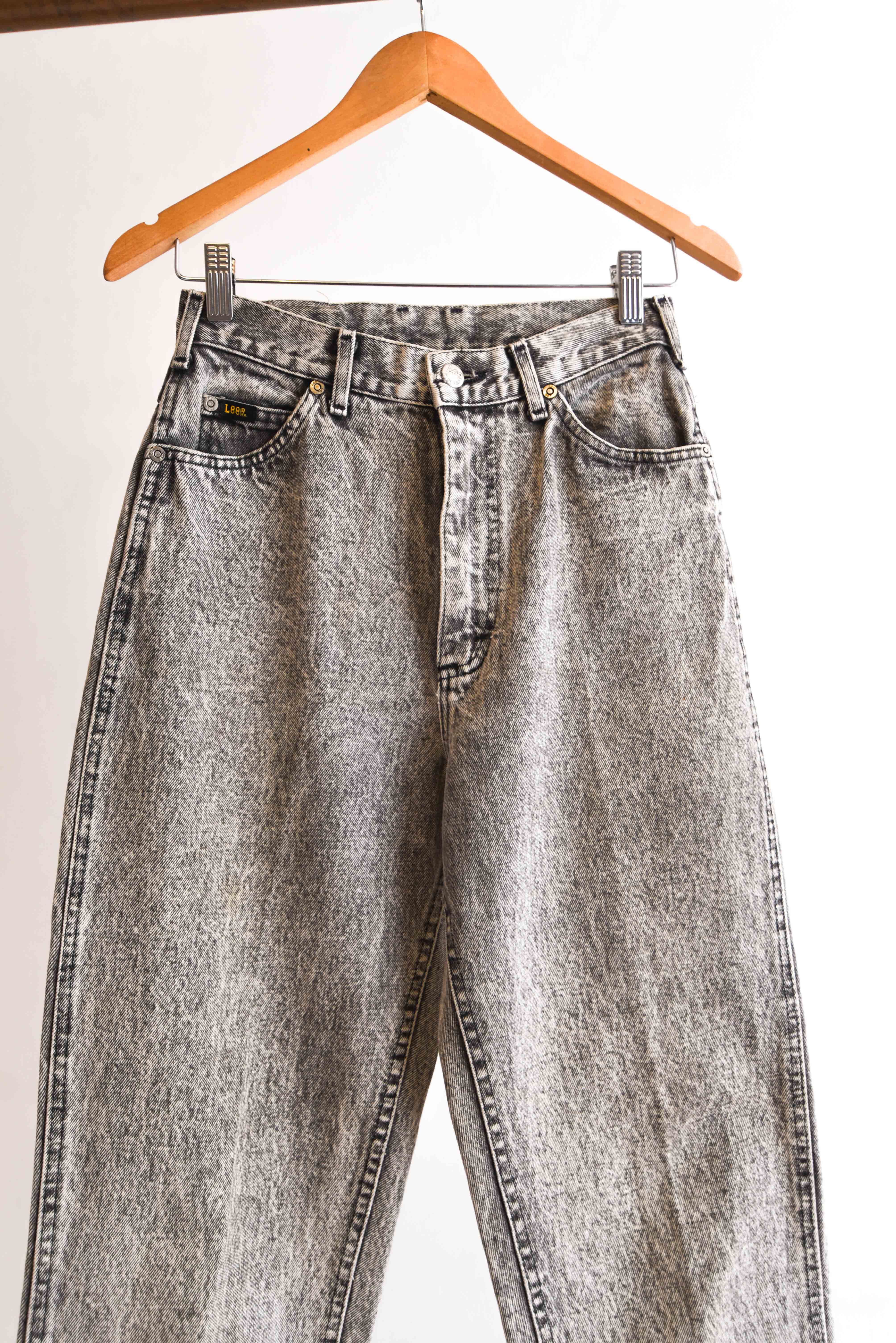 Jeans tiro alto LEE acid wash