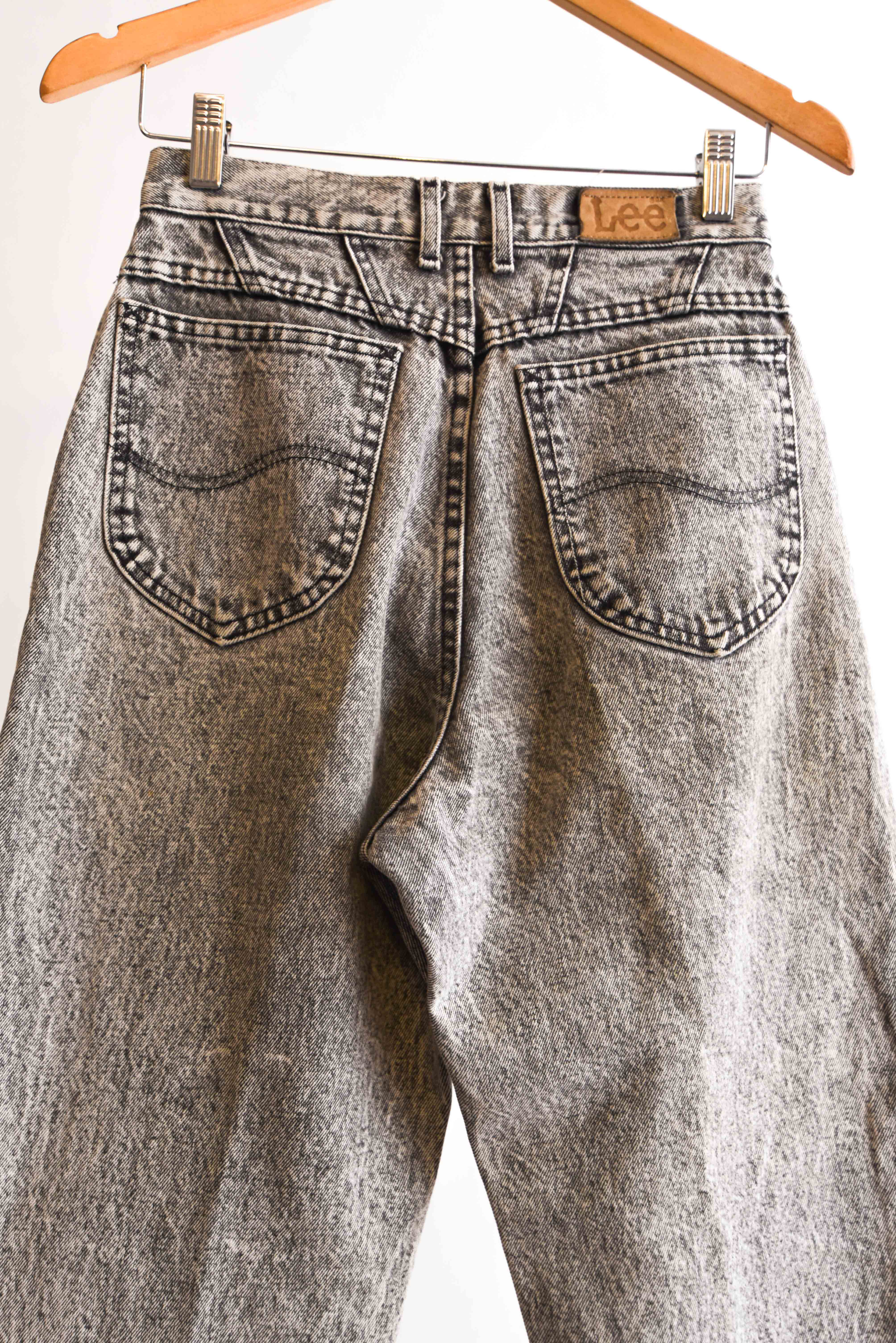 Jeans tiro alto LEE acid wash