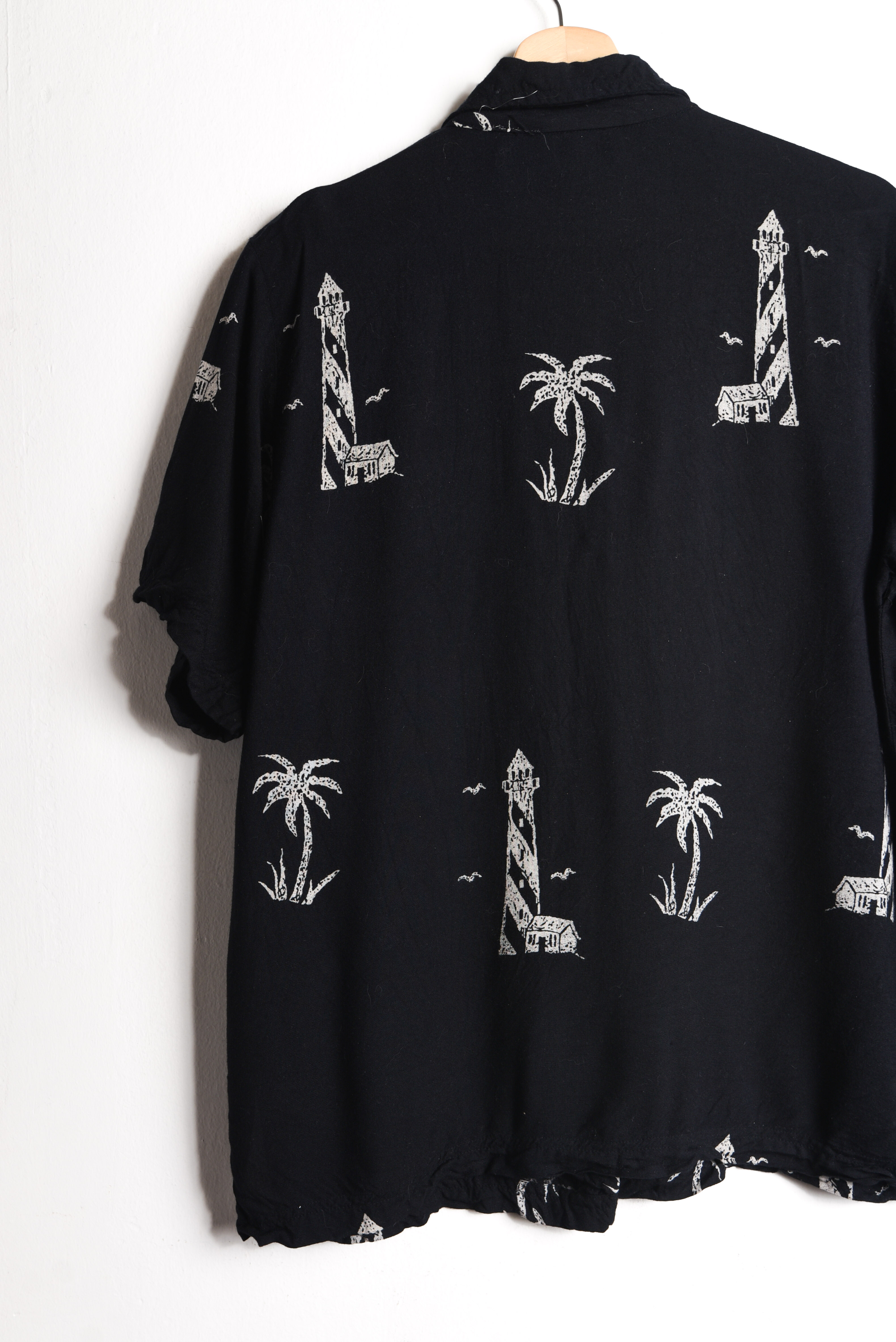 Camisa guayabera negra 90s