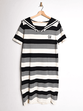 Vestido rayado sailor