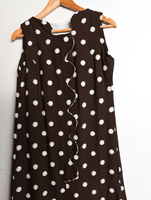 Vestido 1960s lunares y ondas
