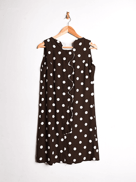 Vestido 1960s lunares y ondas