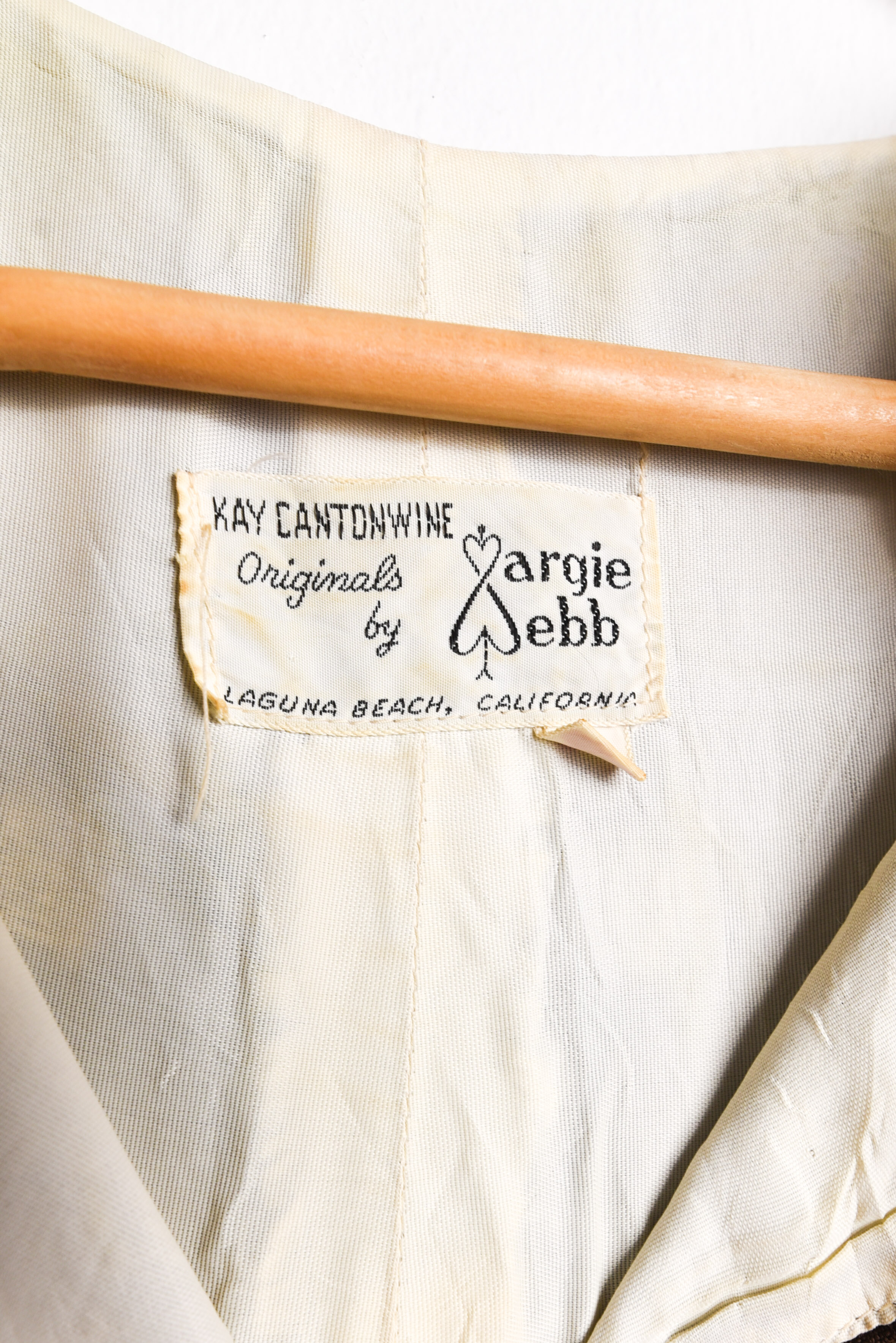 Vestido 1960s lunares y ondas