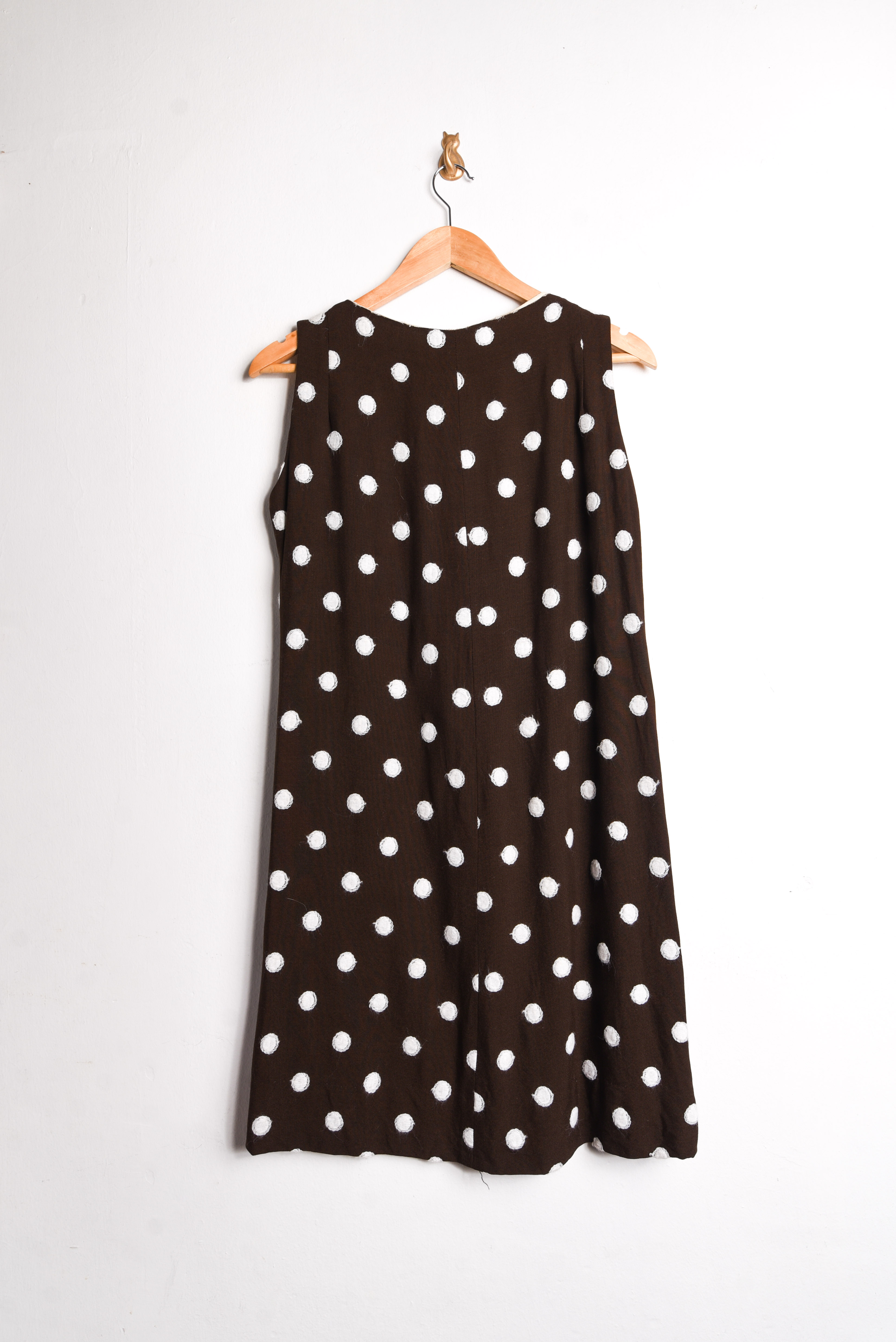 Vestido 1960s lunares y ondas