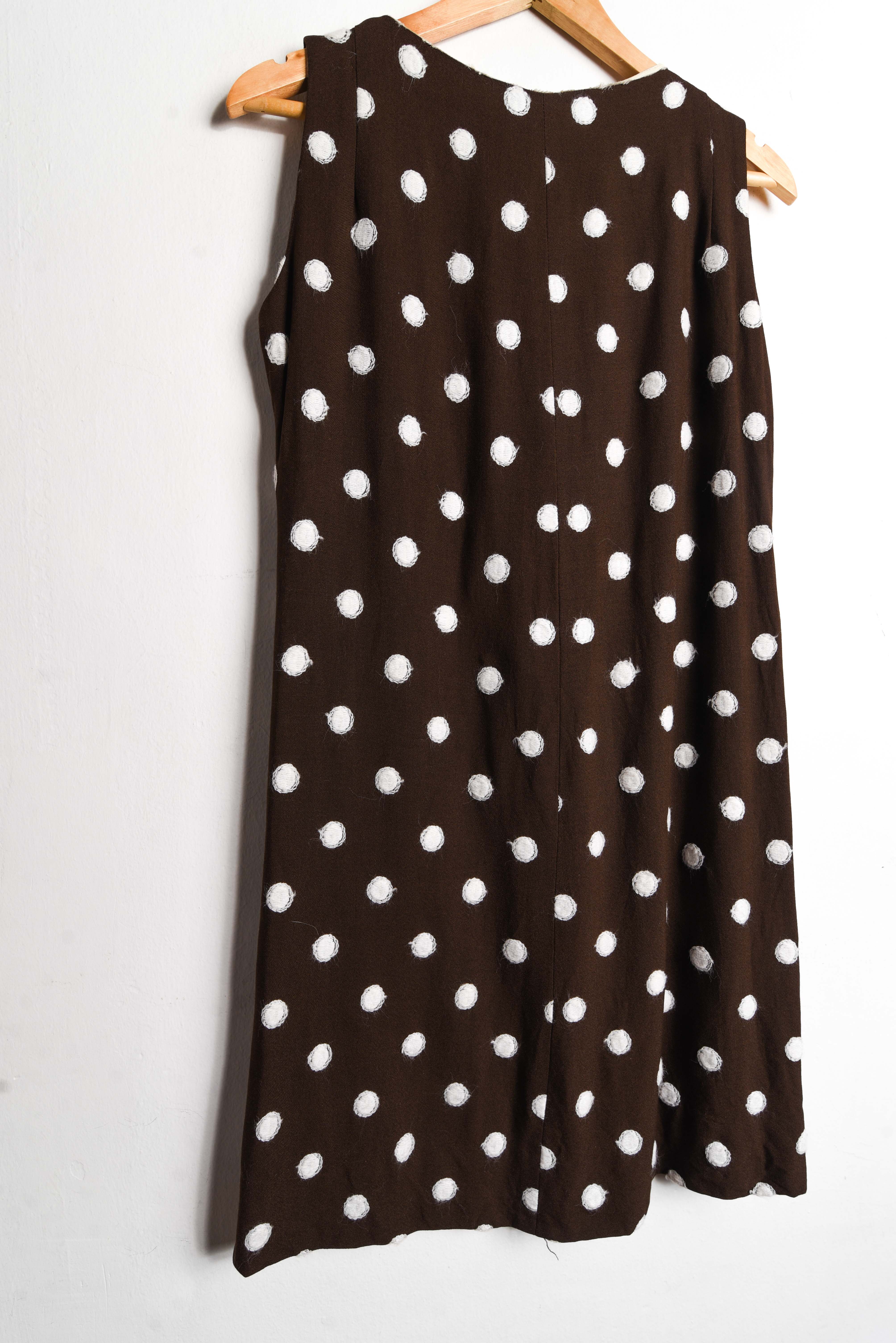 Vestido 1960s lunares y ondas