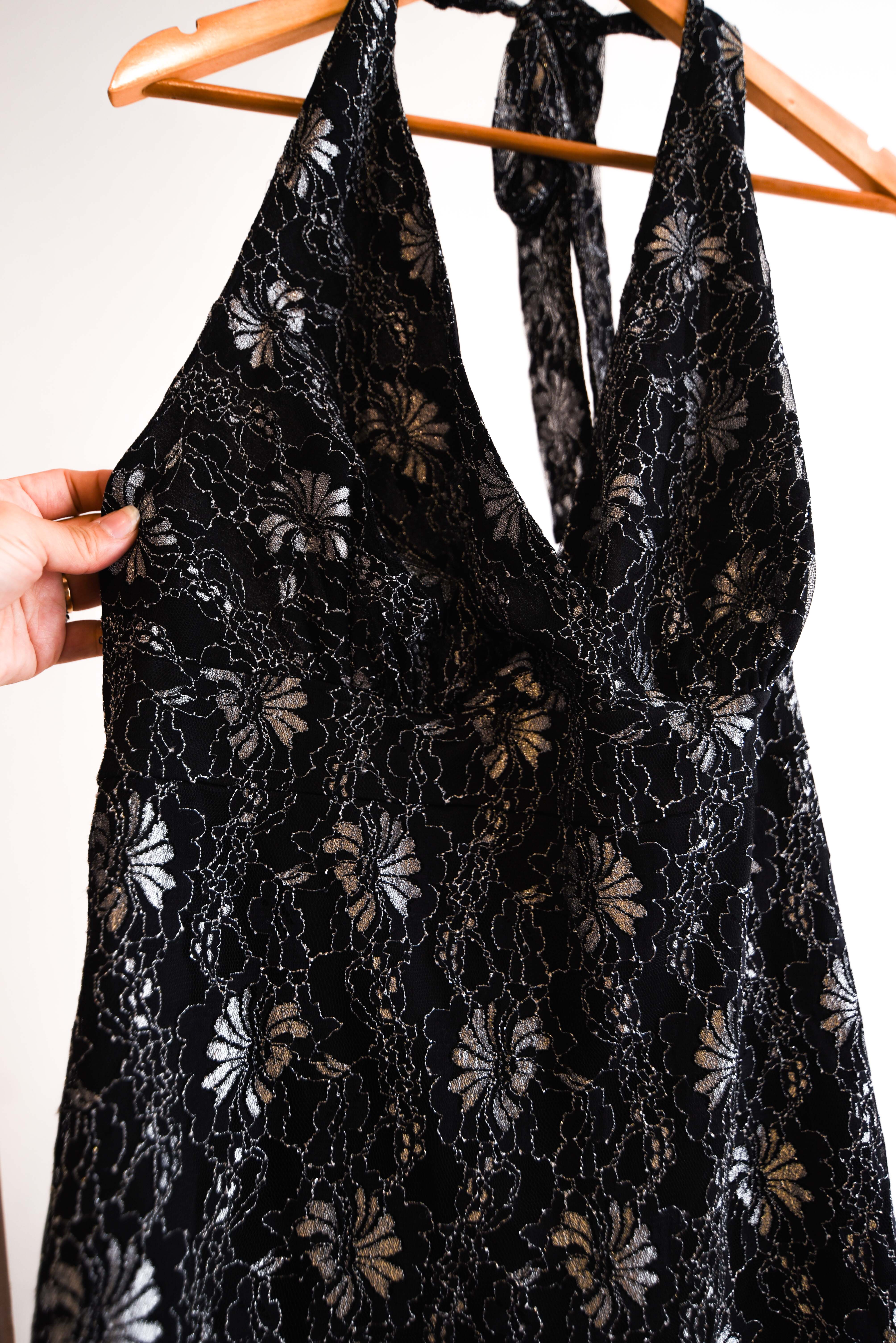 Top encaje silver y2k