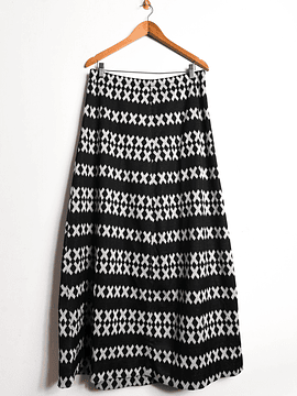 Maxi falda 70s shiny