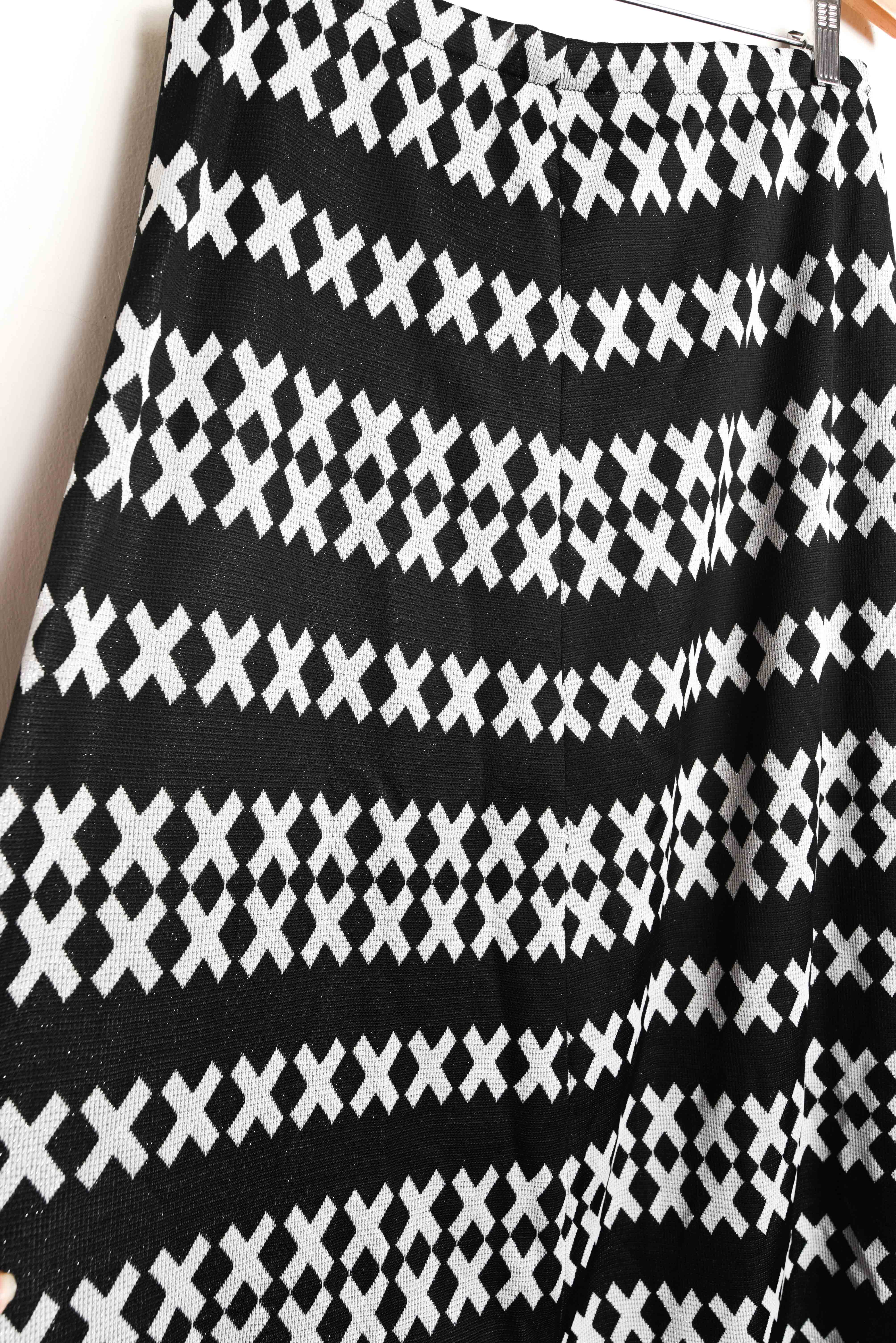 Maxi falda 70s shiny