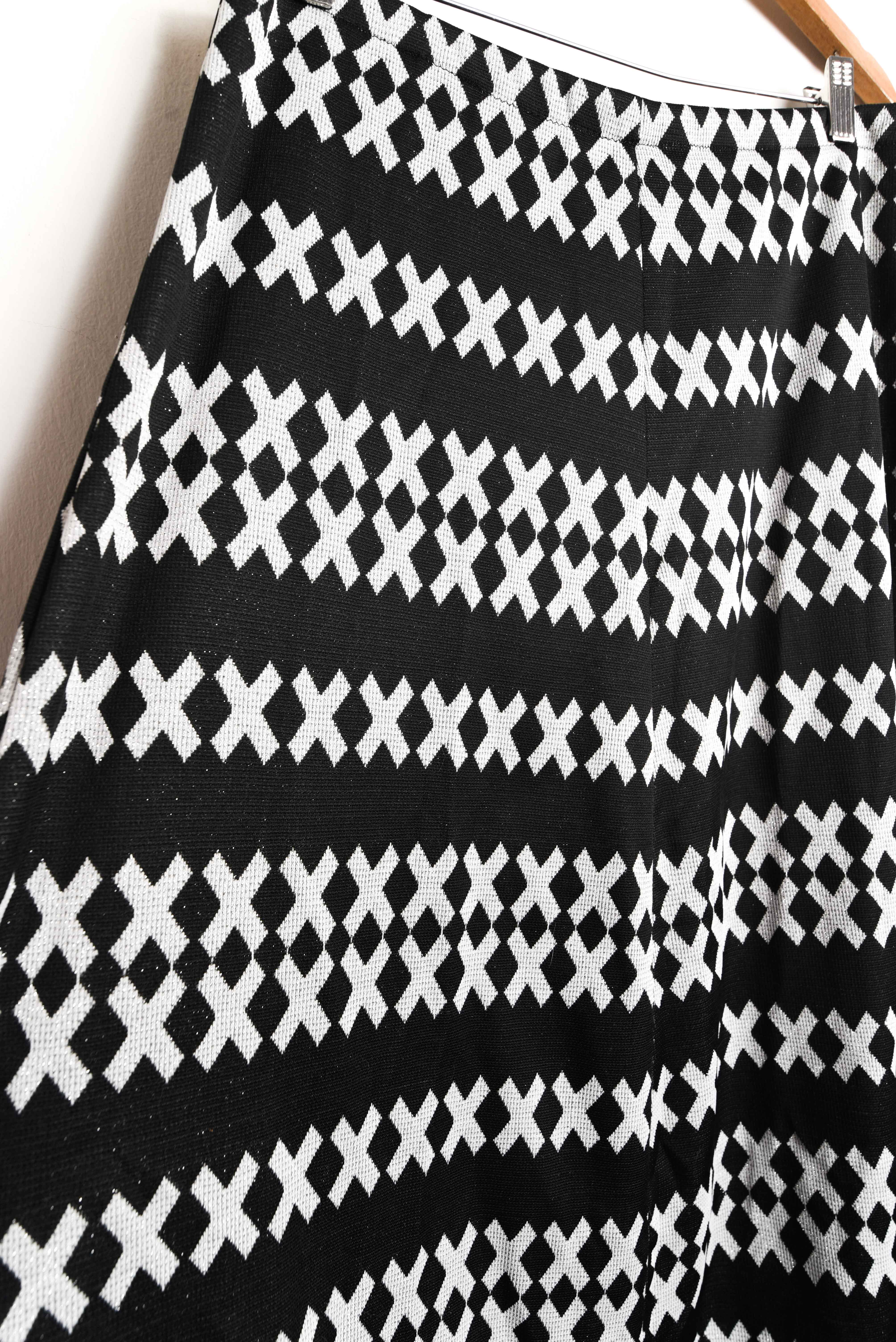 Maxi falda 70s shiny