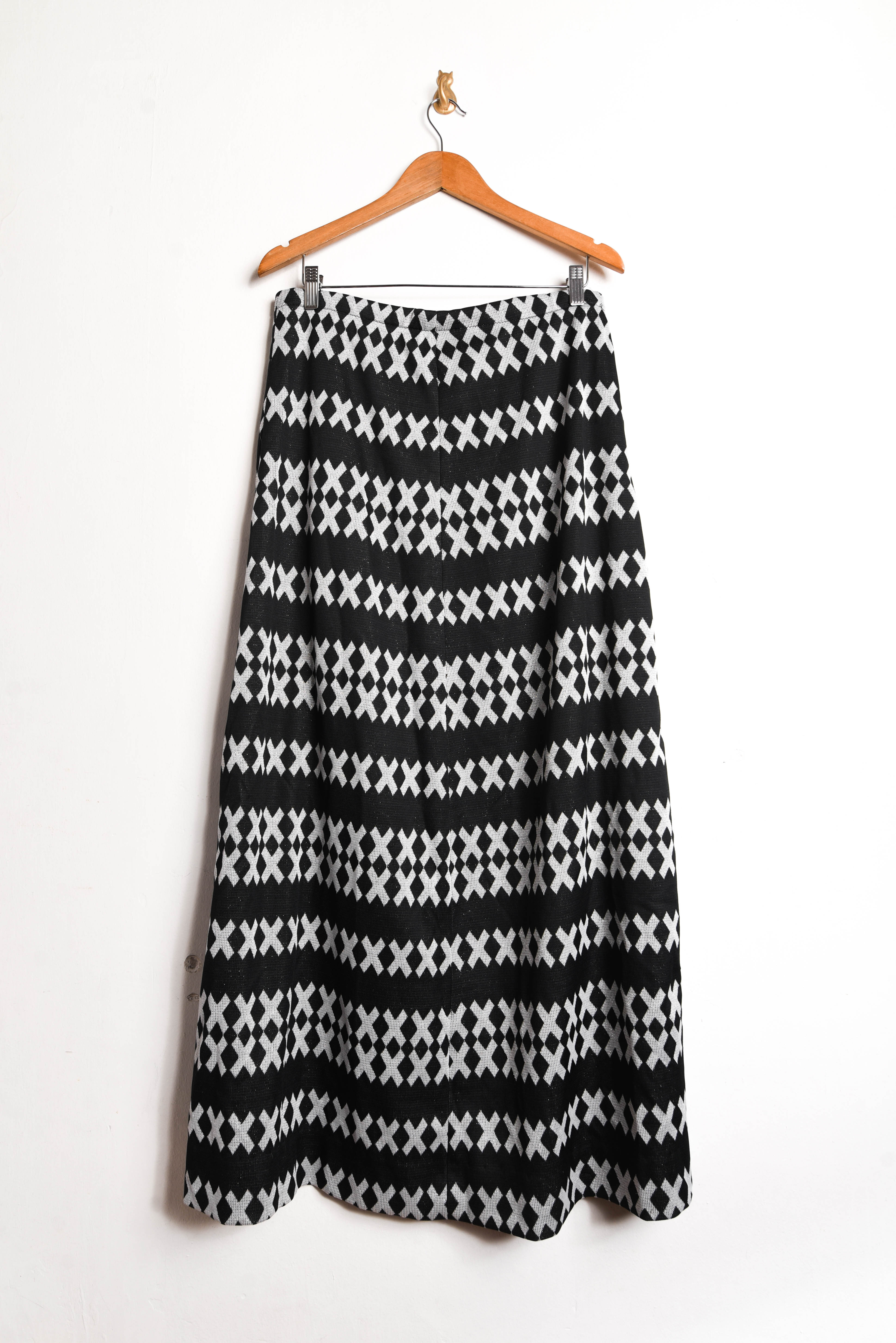 Maxi falda 70s shiny