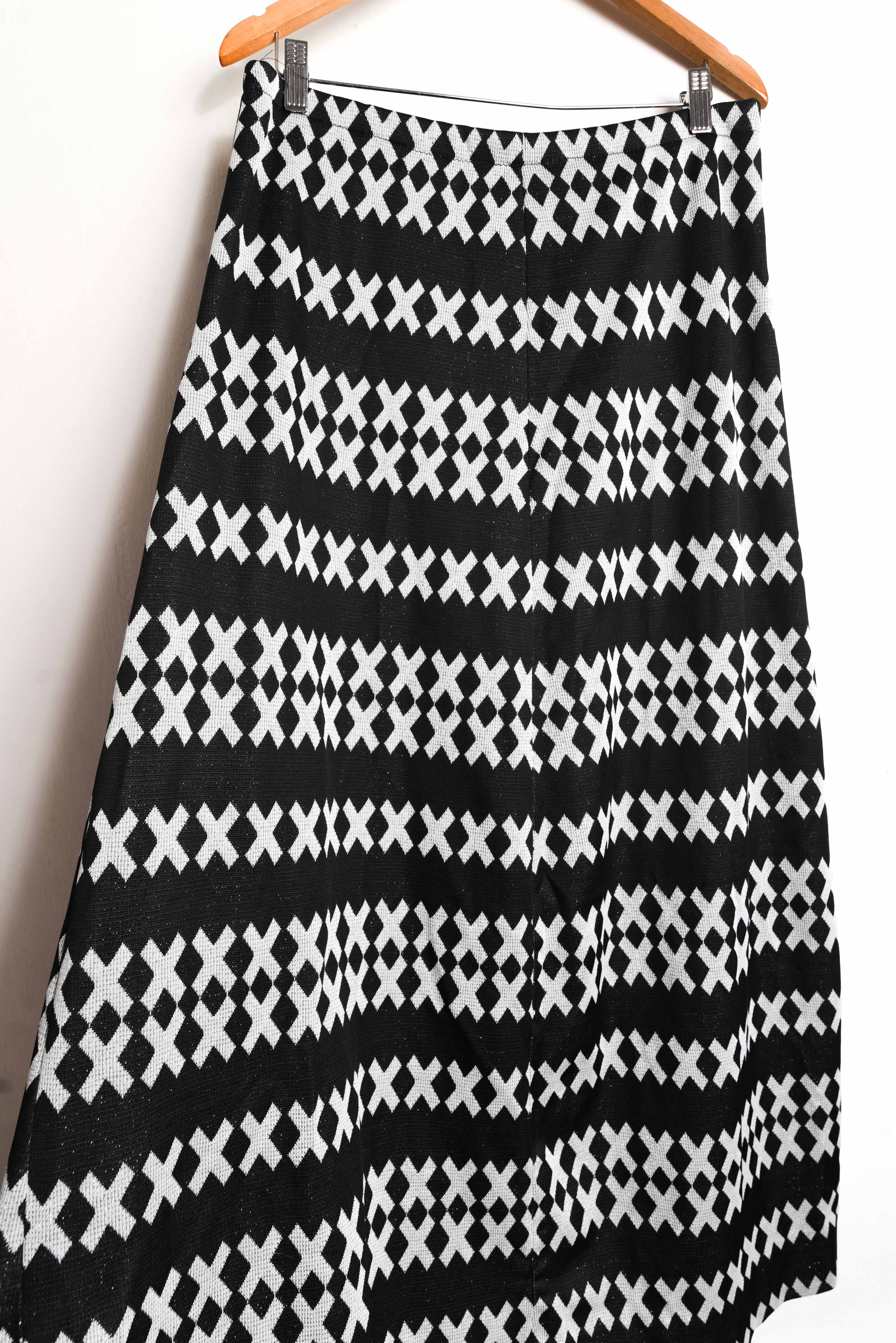 Maxi falda 70s shiny