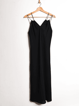 Vestido negro 90s lentejuelas