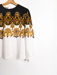 Blusa barroca vintage