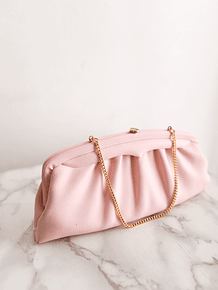 Cartera vintage rosa pastel