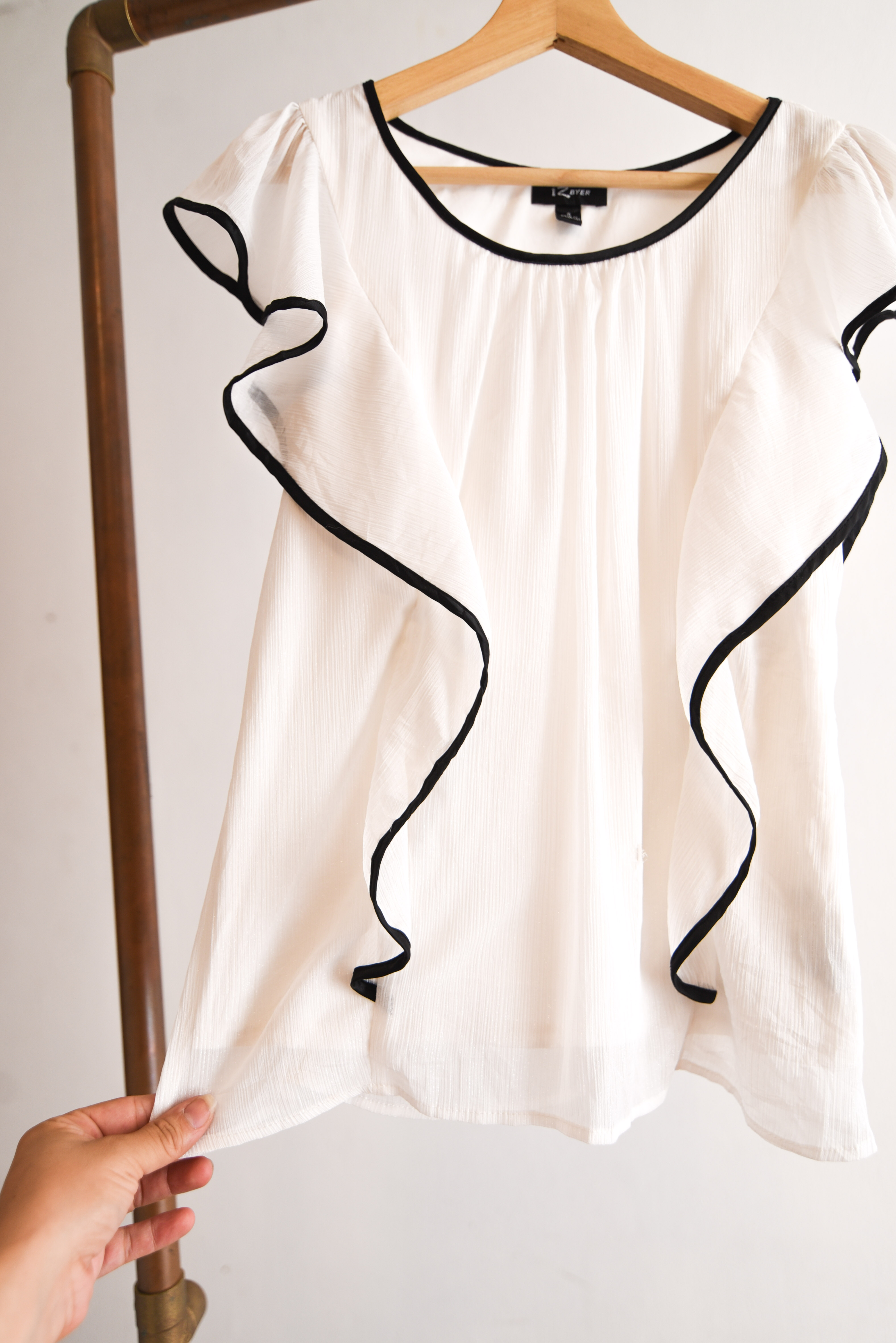 Blusa blanca brillitos