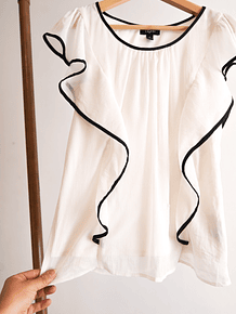 Blusa blanca brillitos