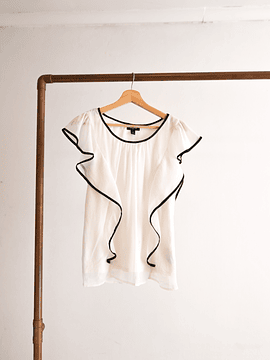 Blusa blanca brillitos