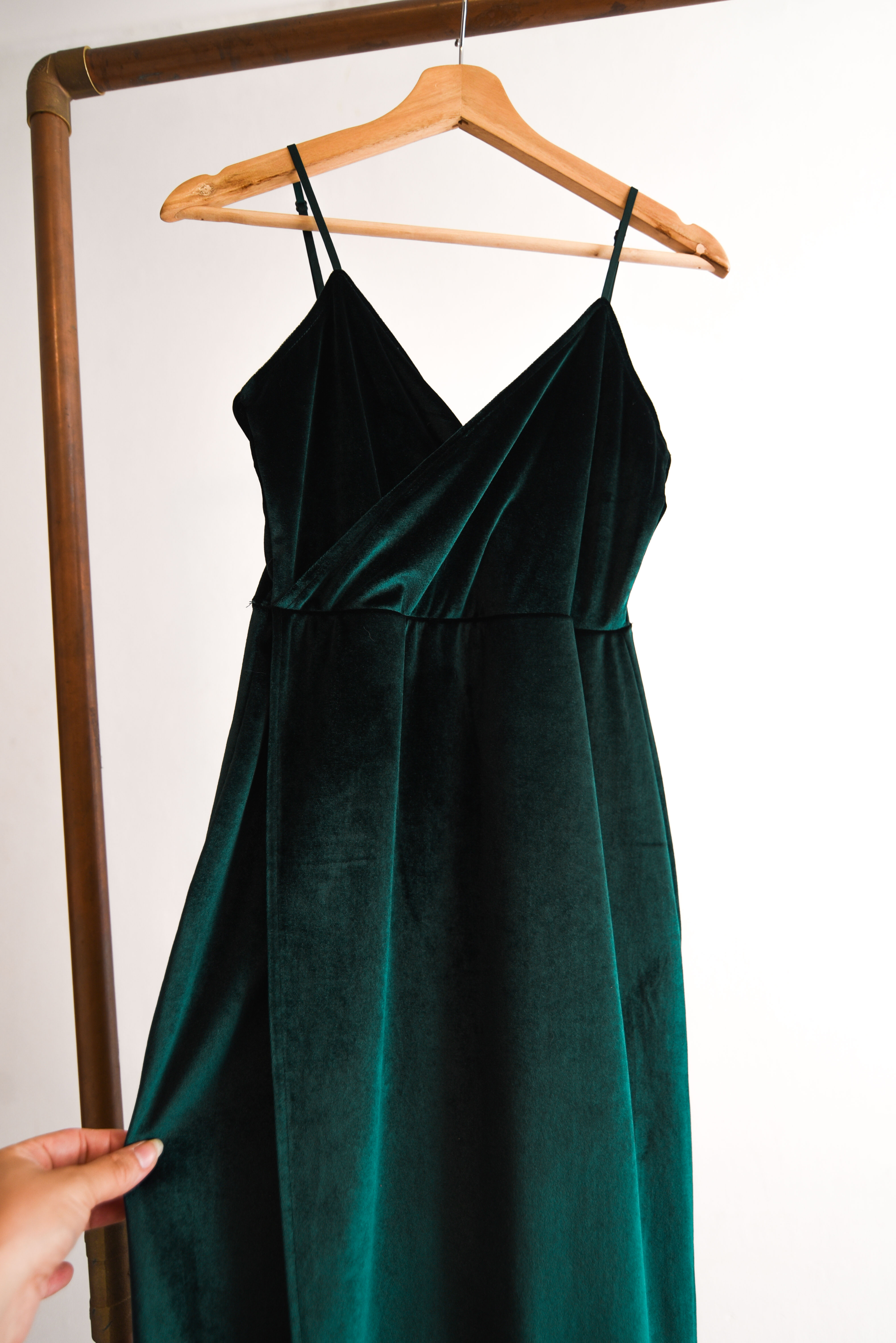 Vestido verde plush