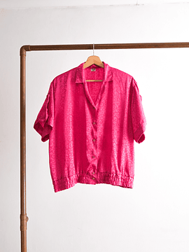 Blusa animal print fucsia vintage