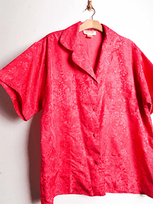 Blusa lencera rosada vintage