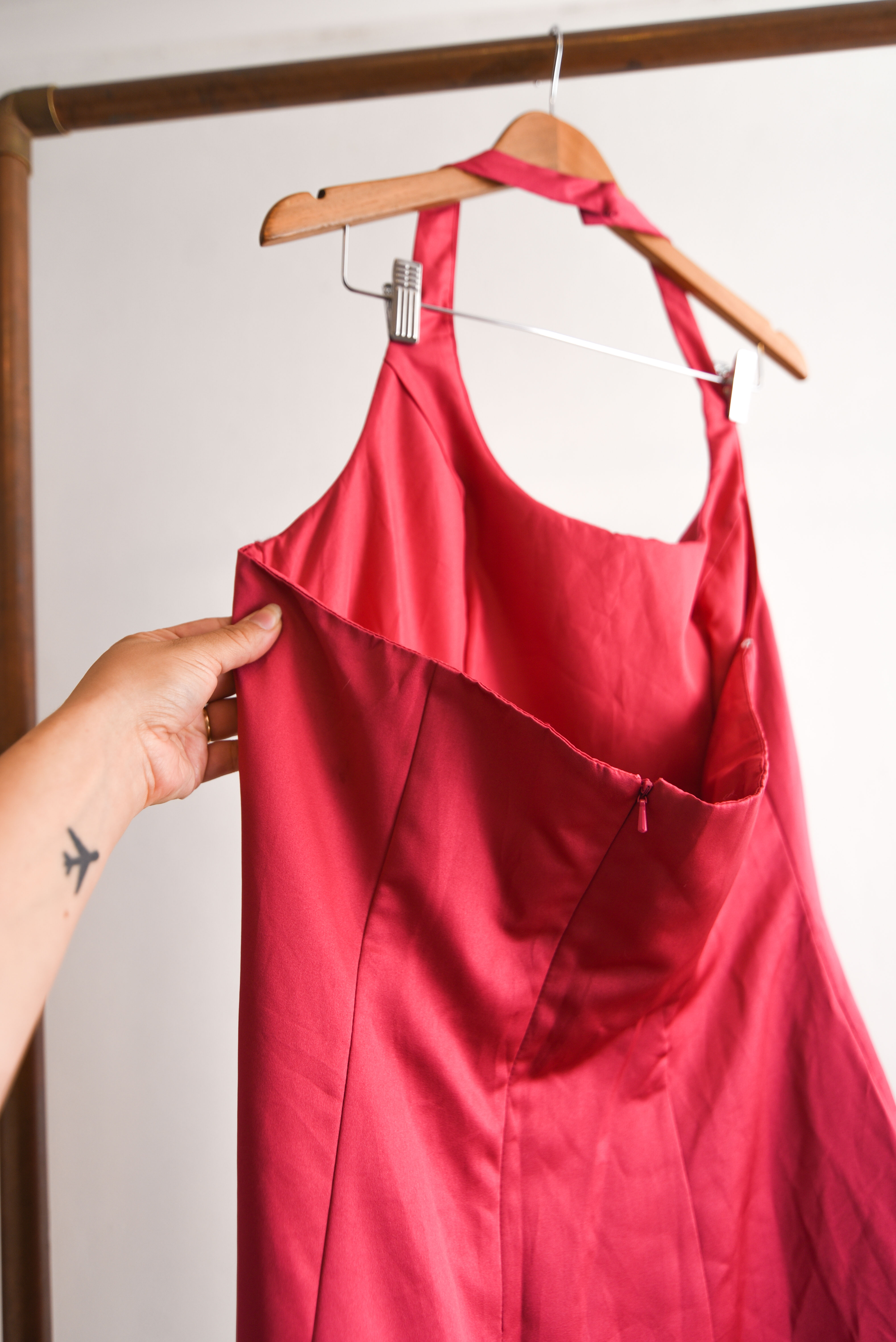 Vestido rosa vintage party 90s