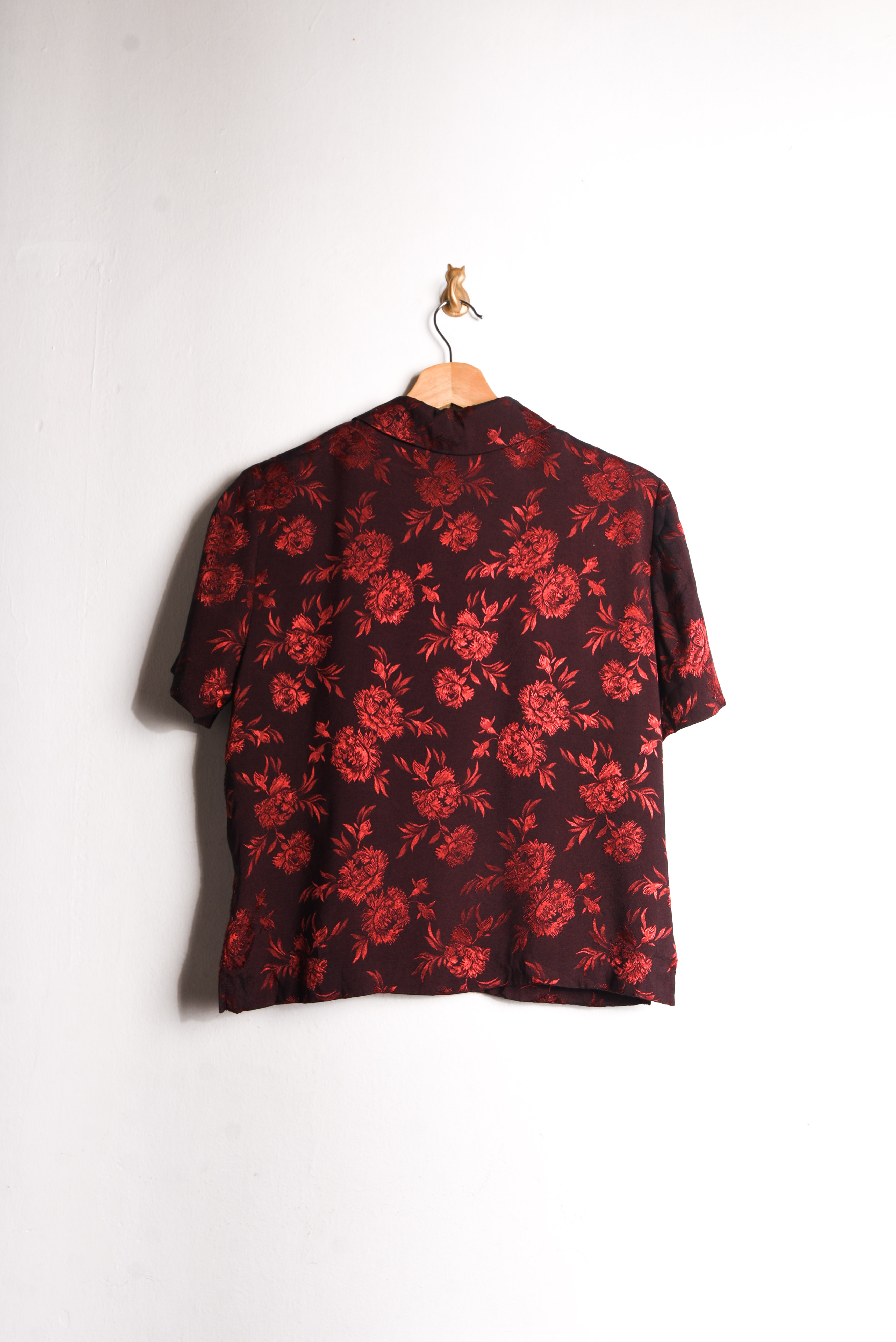 Blusa brocato vintage 90s