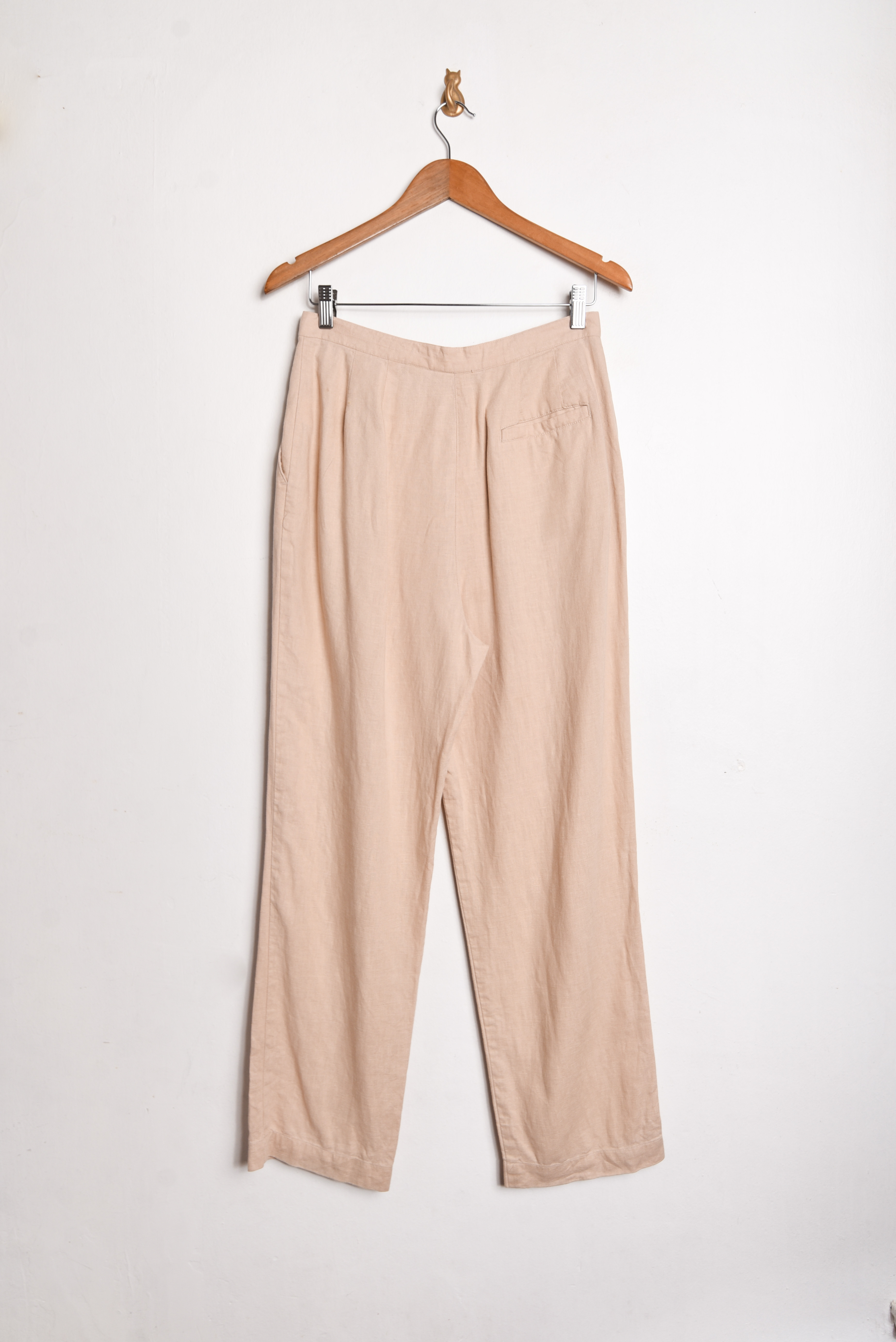 Pantalón beige lino vintage