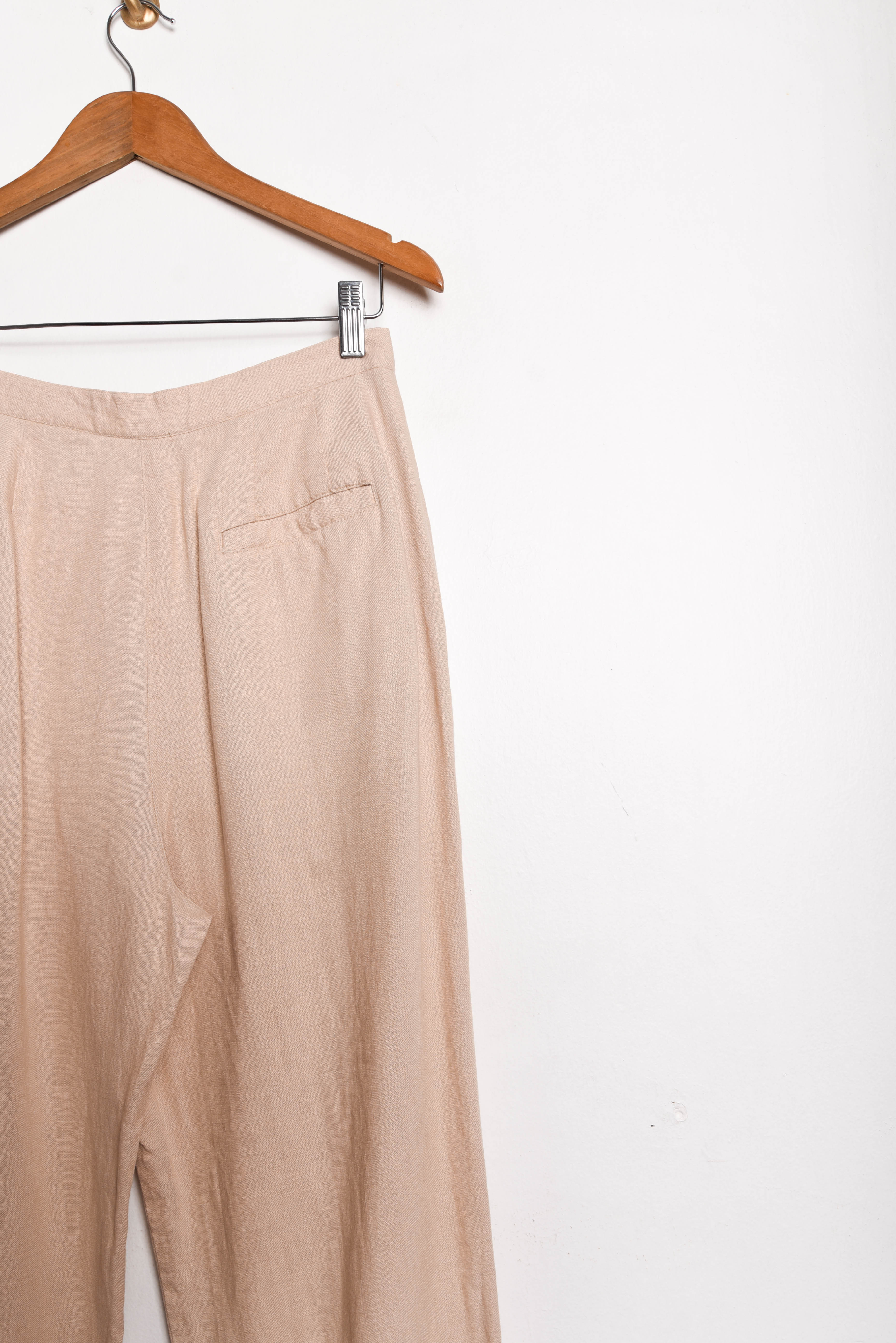 Pantalón beige lino vintage
