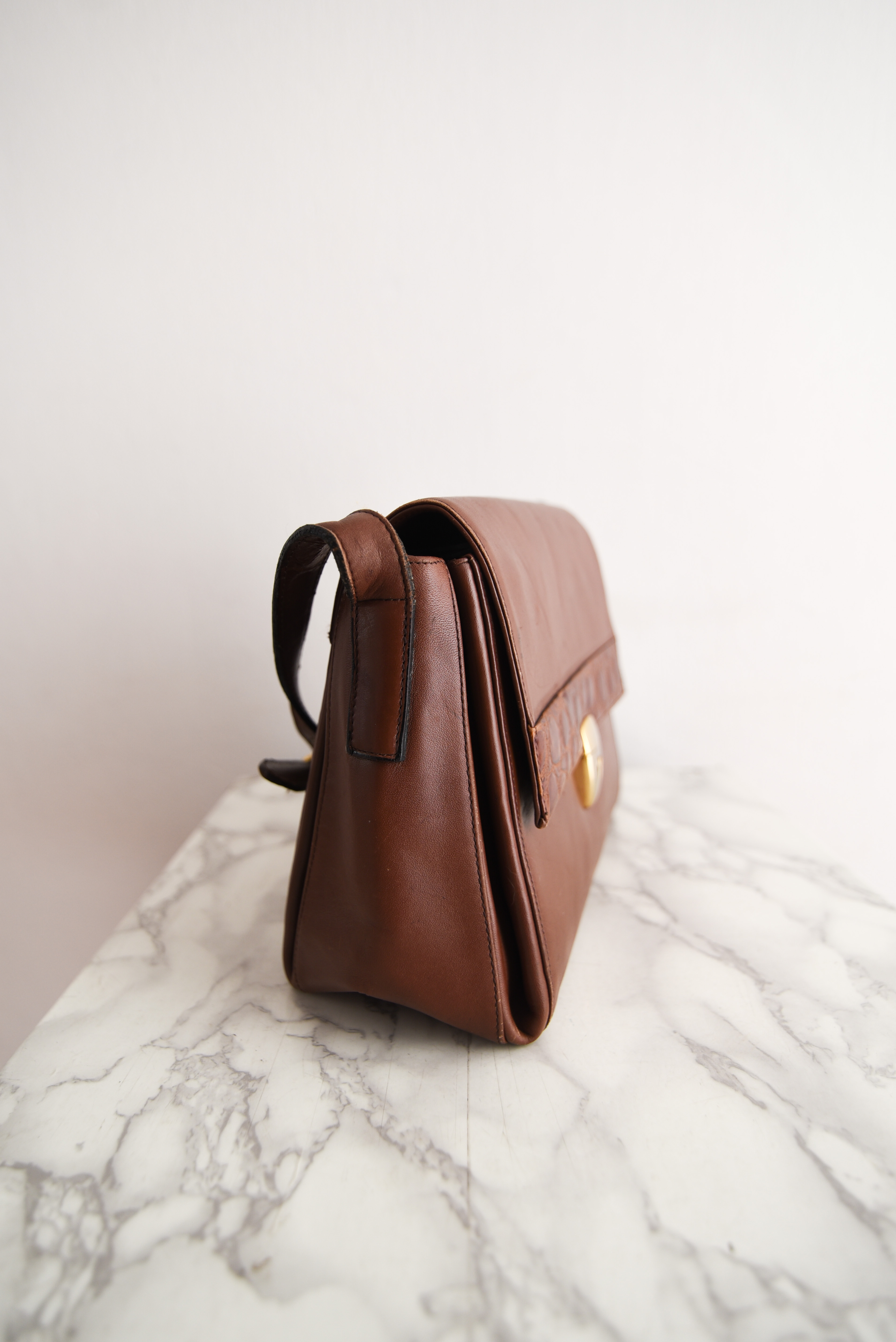 Cartera maletín vintage cuero